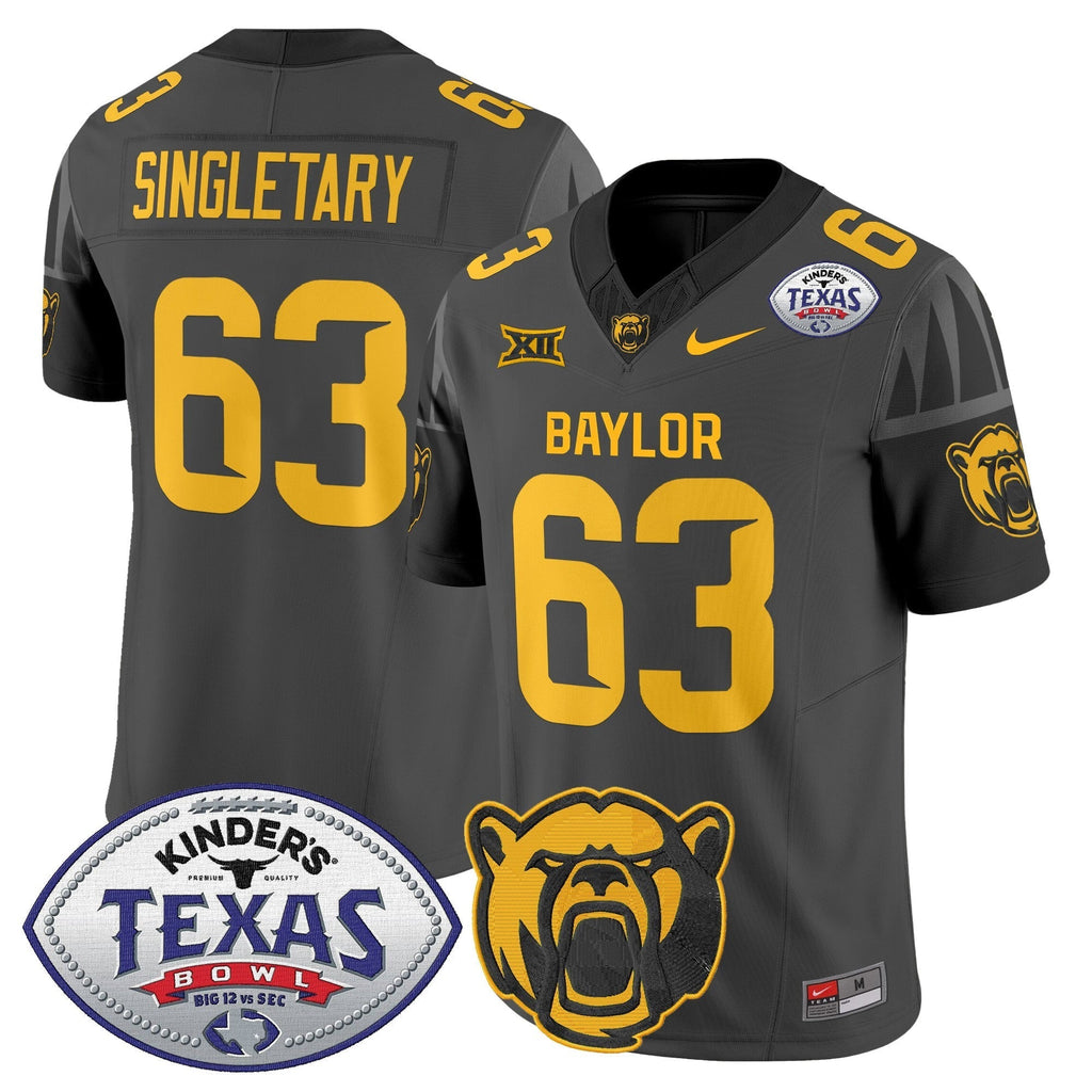 Men Baylor Bears 2024 Texas Bowl Vapor Limited Jersey - All Stitched