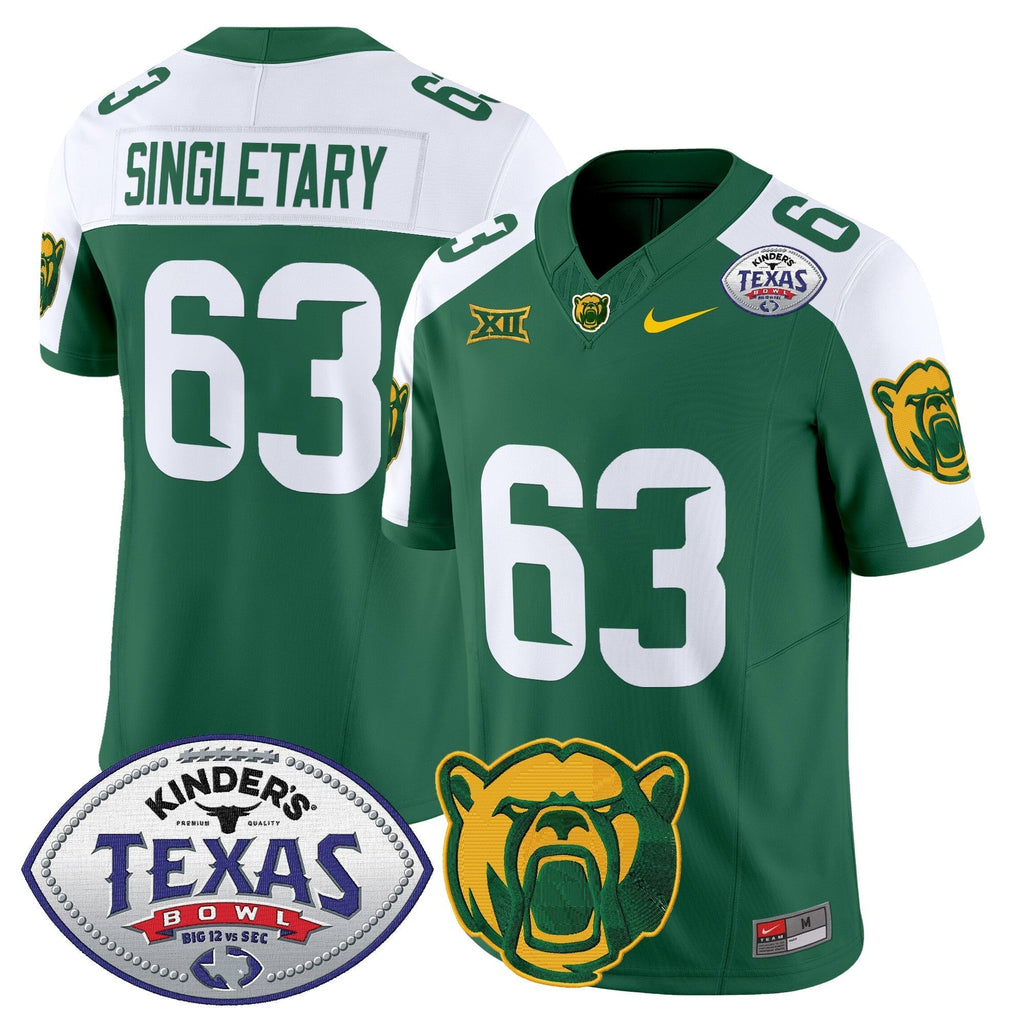 Men Baylor Bears 2024 Texas Bowl Vapor Limited Jersey - All Stitched