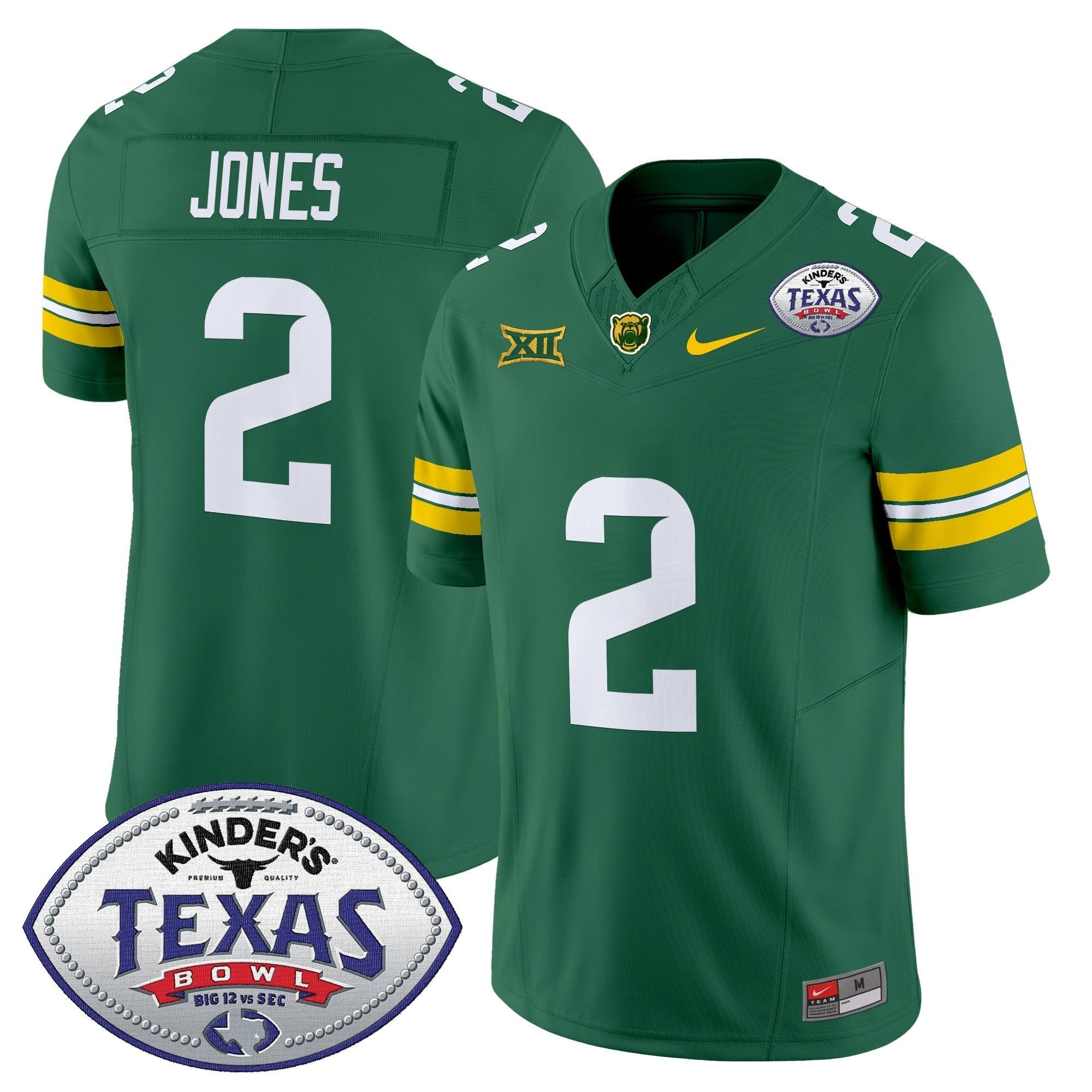 Men Baylor Bears 2024 Texas Bowl Vapor Limited Jersey - All Stitched