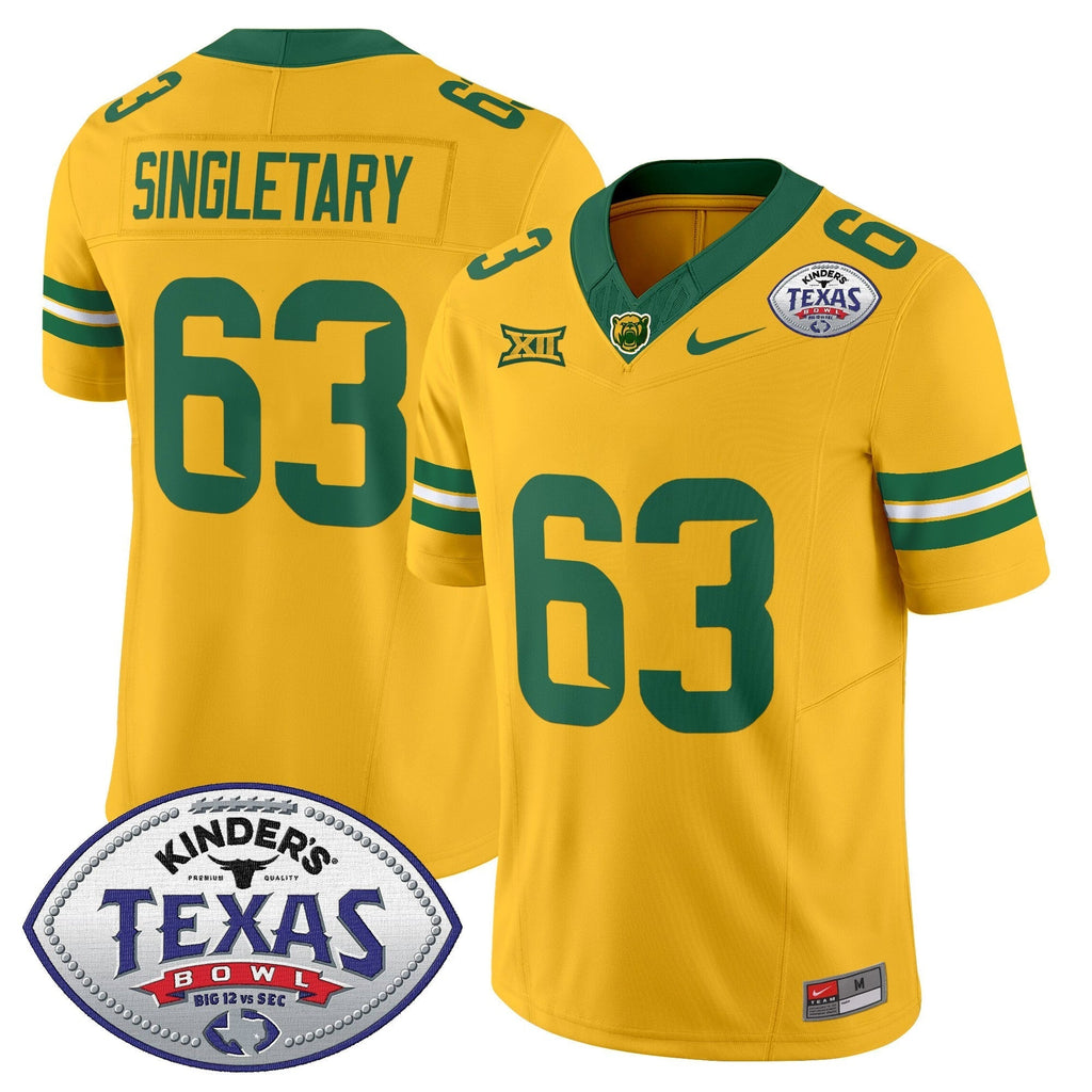 Men Baylor Bears 2024 Texas Bowl Vapor Limited Jersey - All Stitched