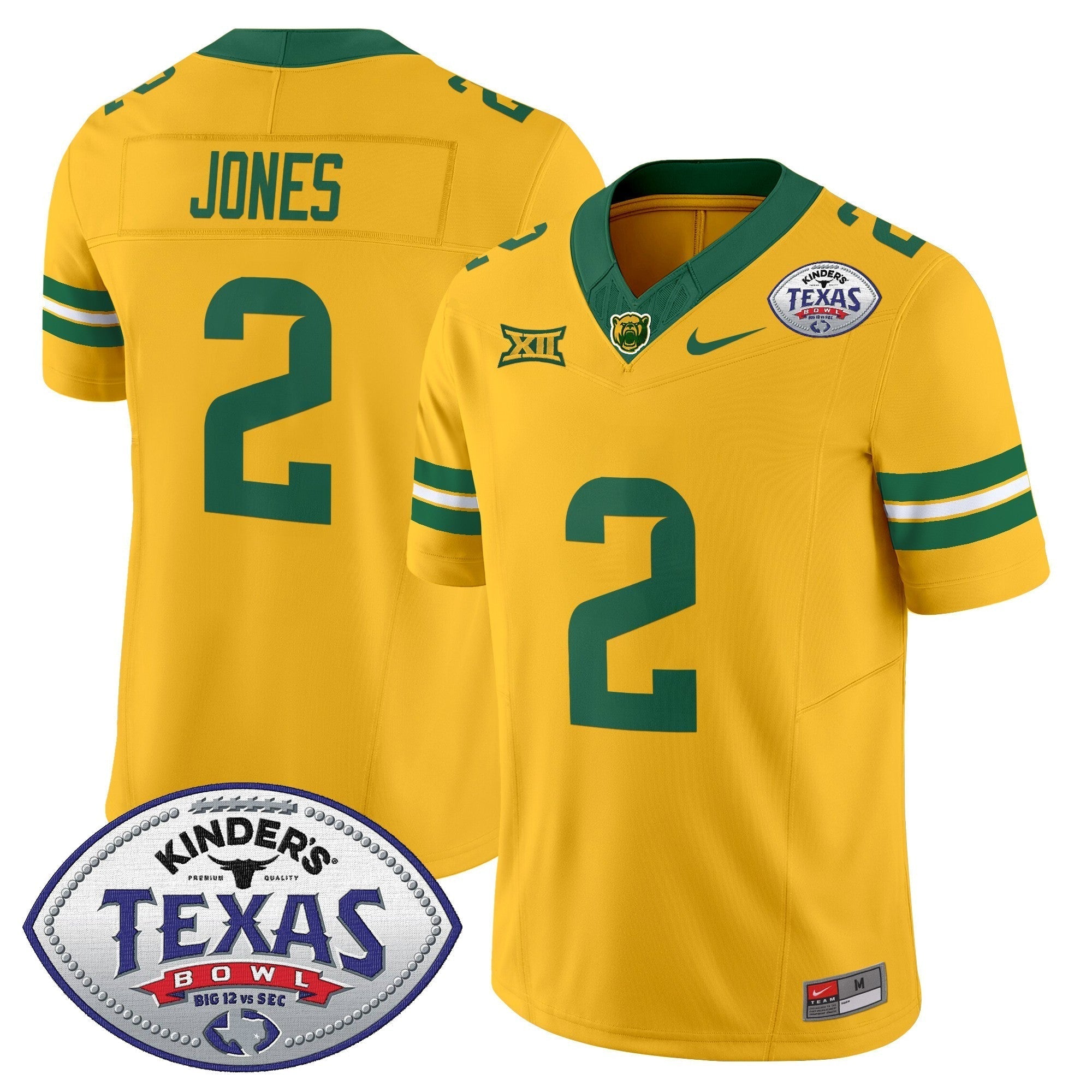 Men Baylor Bears 2024 Texas Bowl Vapor Limited Jersey - All Stitched