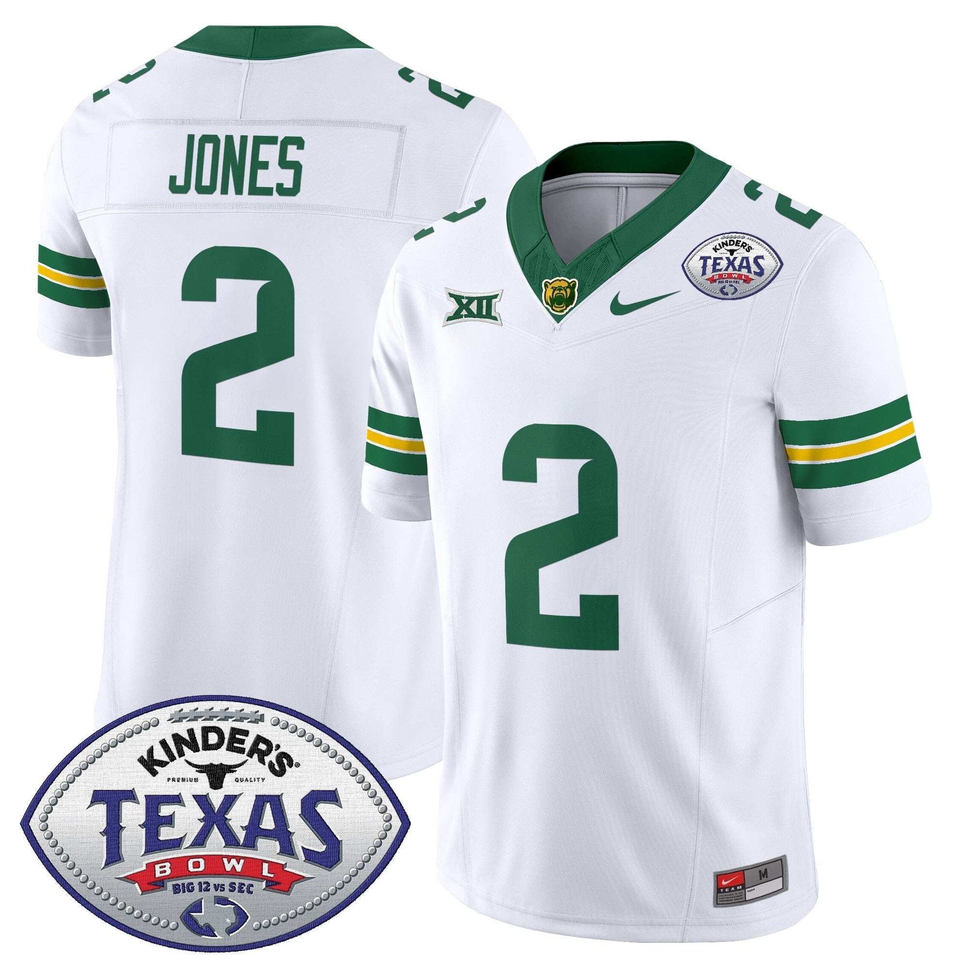 Men Baylor Bears 2024 Texas Bowl Vapor Limited Jersey - All Stitched