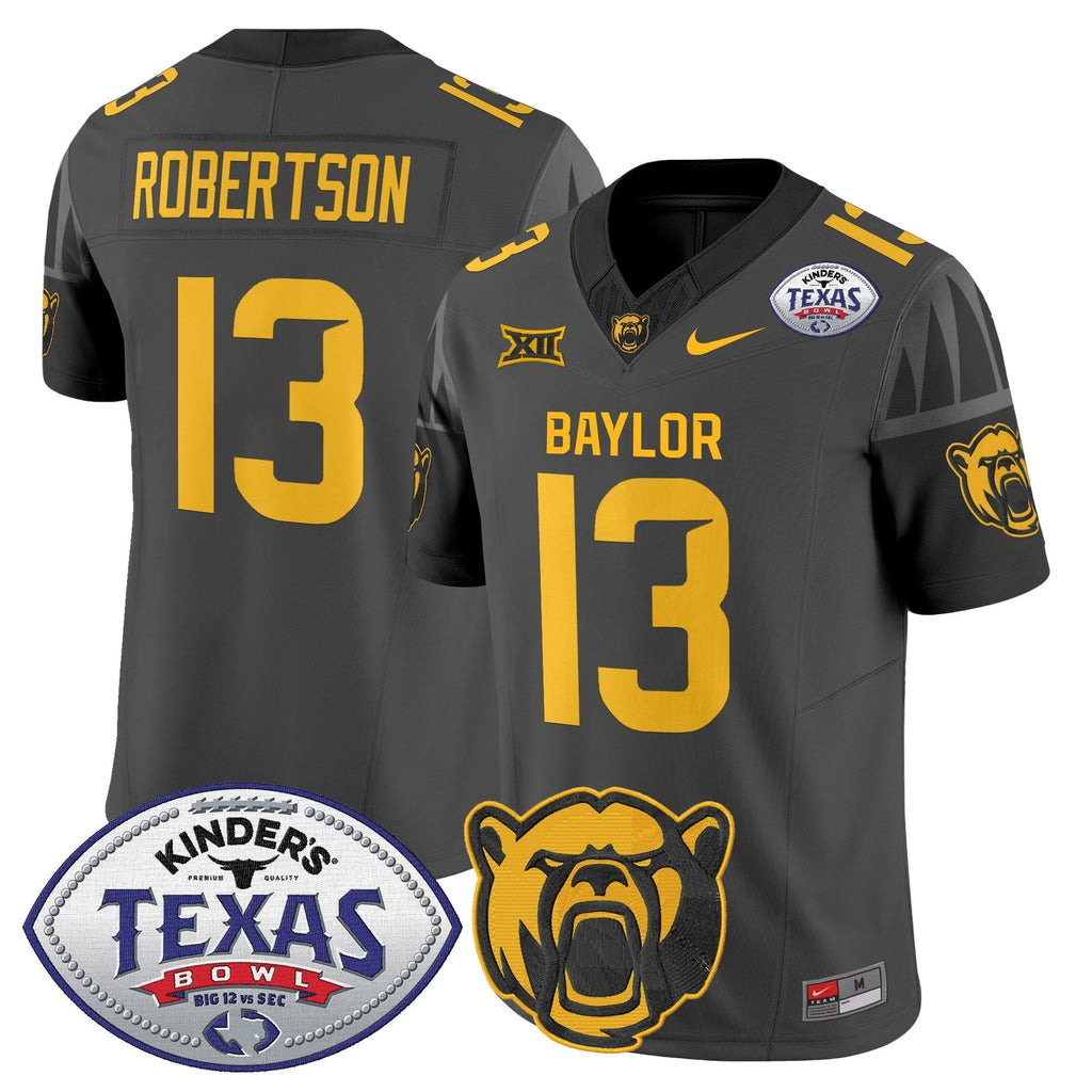 Men Baylor Bears 2024 Texas Bowl Vapor Limited Jersey - All Stitched