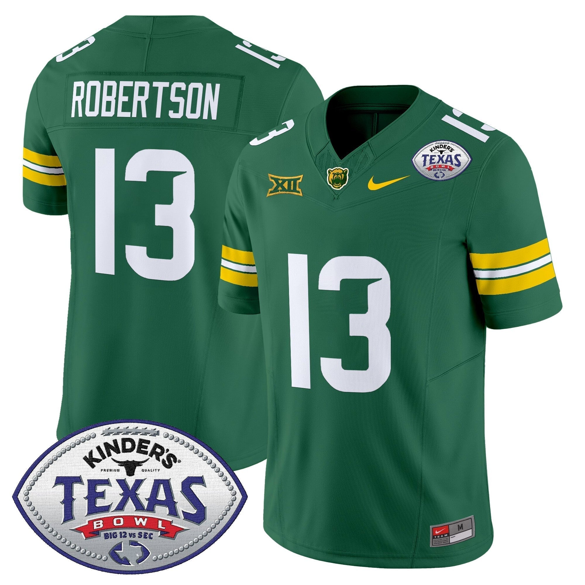 Men Baylor Bears 2024 Texas Bowl Vapor Limited Jersey - All Stitched