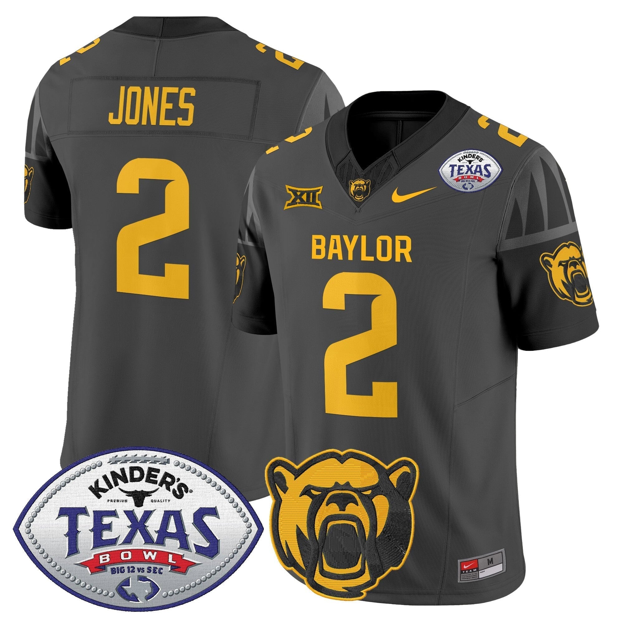 Men Baylor Bears 2024 Texas Bowl Vapor Limited Jersey - All Stitched