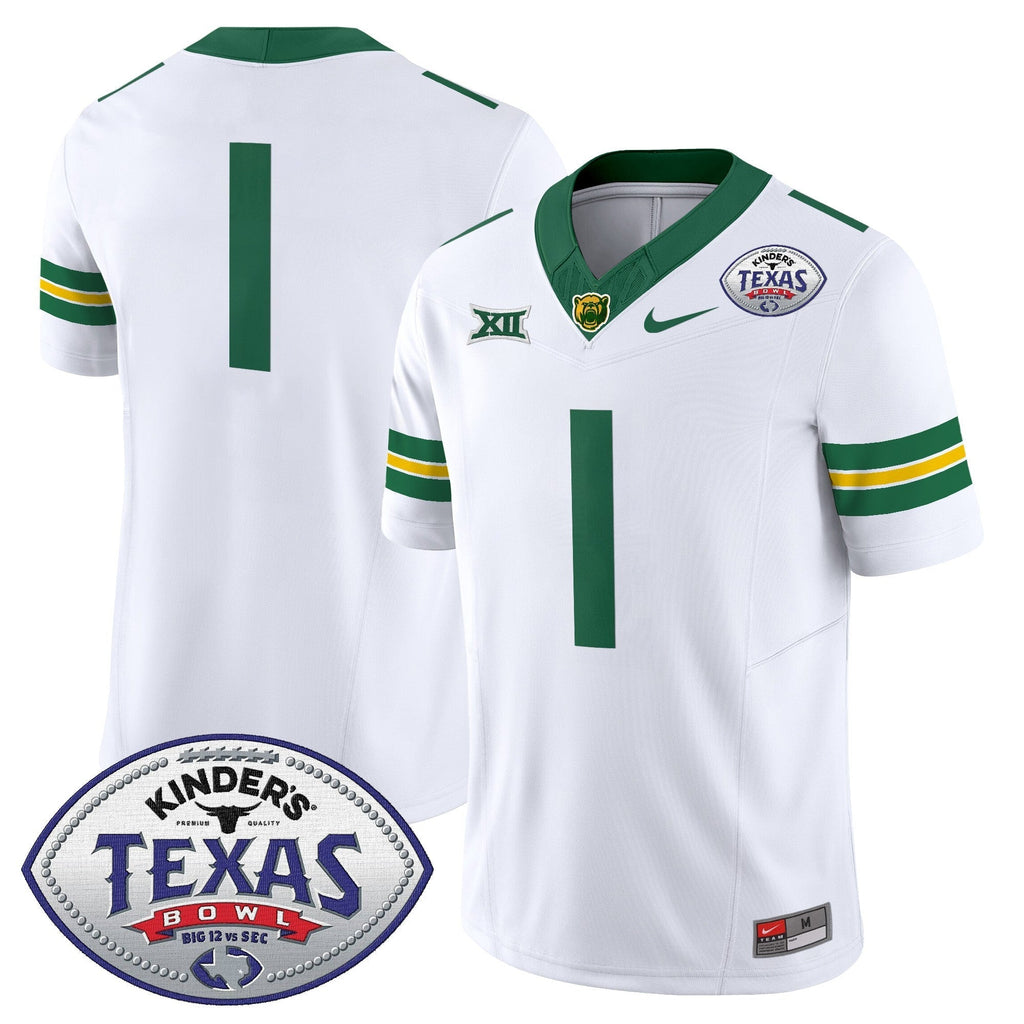 Men Baylor Bears 2024 Texas Bowl Vapor Limited Jersey - All Stitched