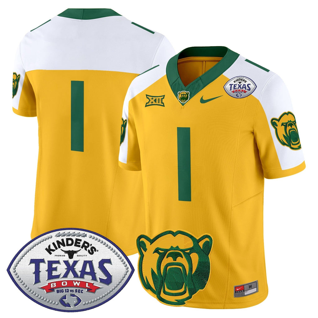 Men Baylor Bears 2024 Texas Bowl Vapor Limited Jersey - All Stitched