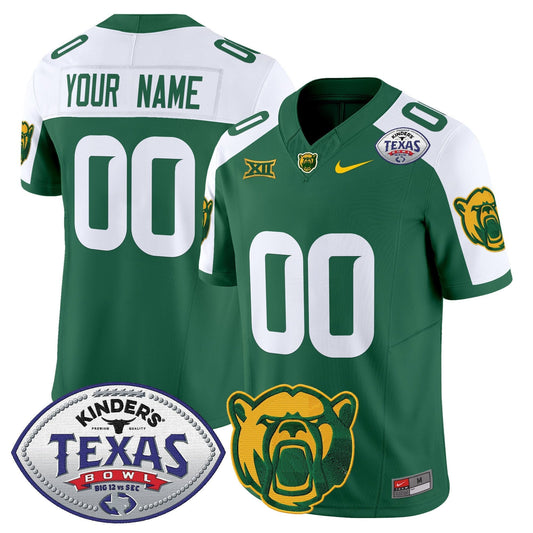 Custom Baylor Bears 2024 Texas Bowl Vapor Limited Jersey - All Stitched