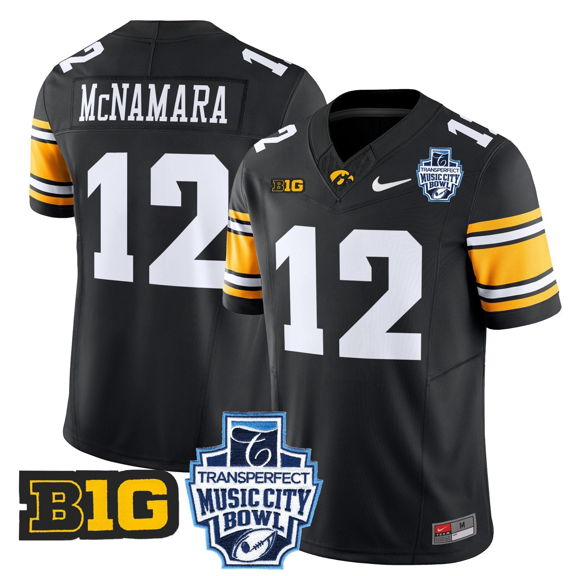 Men Iowa Hawkeyes 2024 Music City Bowl Vapor Limited Jersey - All Stitched