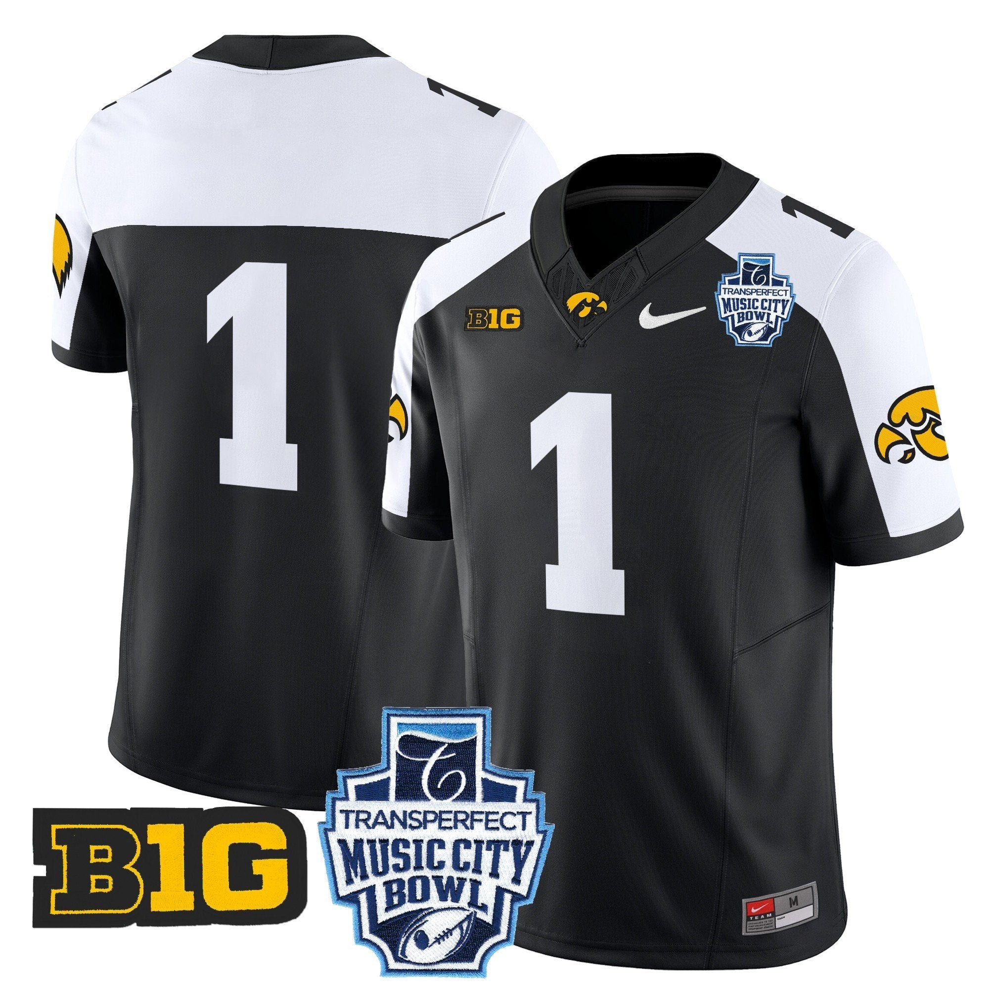 Men Iowa Hawkeyes 2024 Music City Bowl Vapor Limited Jersey - All Stitched