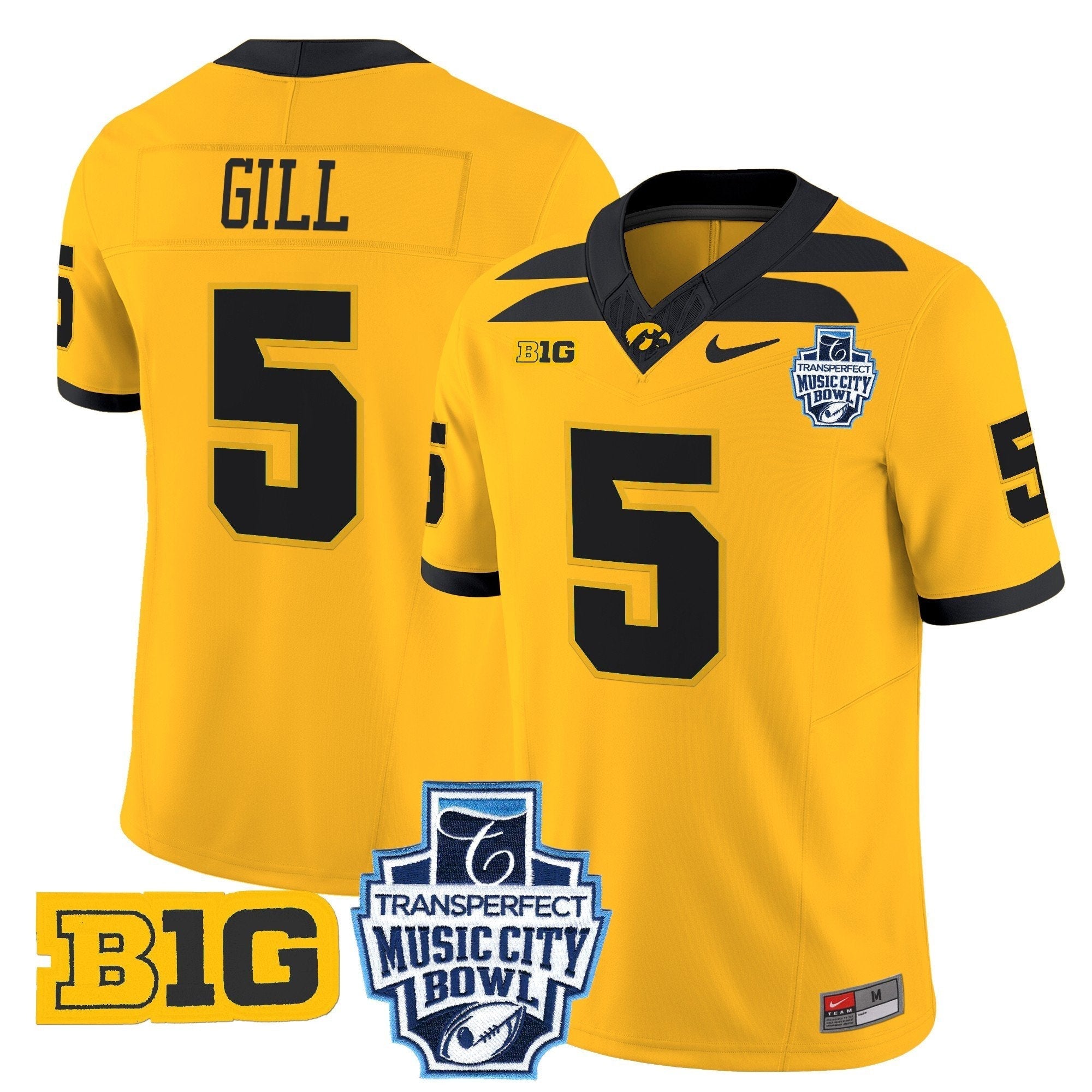 Men Iowa Hawkeyes 2024 Music City Bowl Vapor Limited Jersey - All Stitched