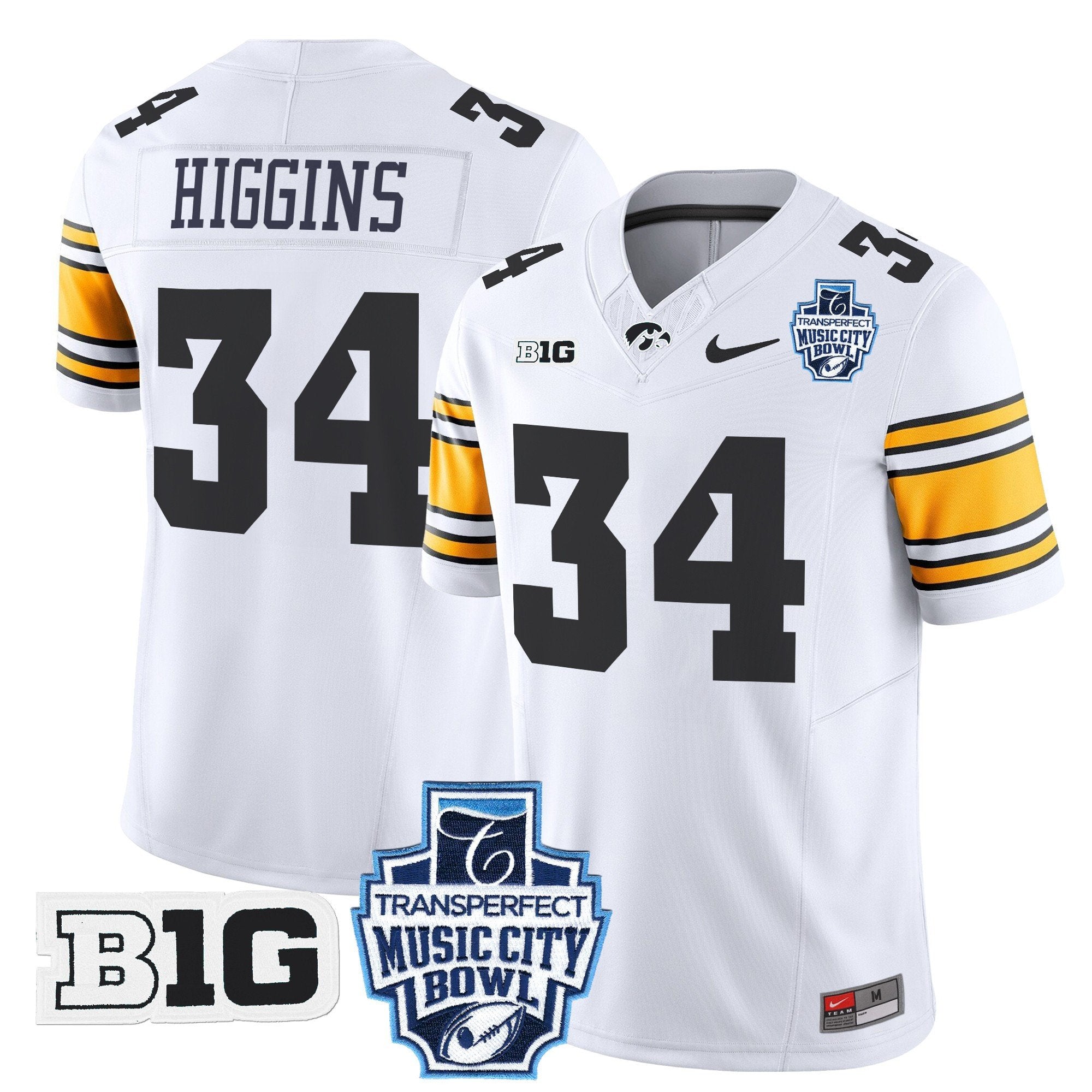 Men Iowa Hawkeyes 2024 Music City Bowl Vapor Limited Jersey - All Stitched