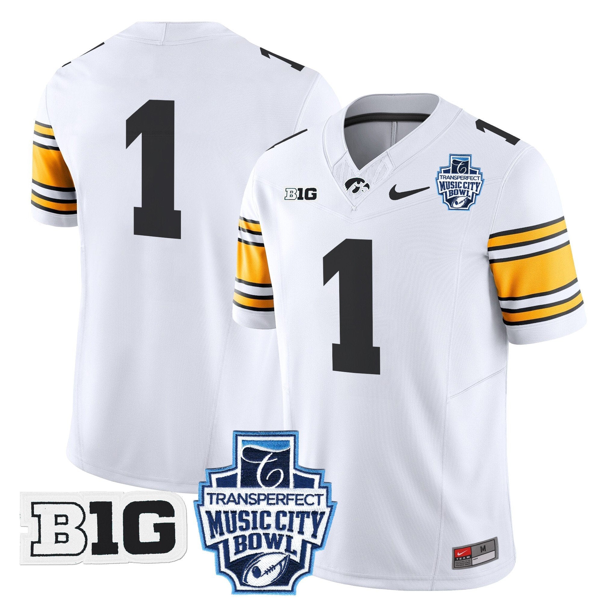 Men Iowa Hawkeyes 2024 Music City Bowl Vapor Limited Jersey - All Stitched