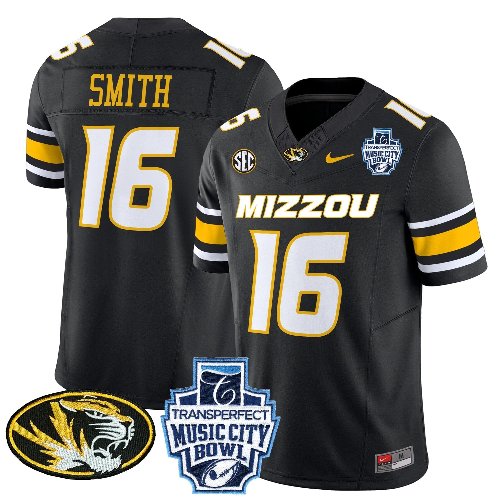Men Missouri Tigers 2024 Music City Bowl Vapor Limited Jersey - All Stitched