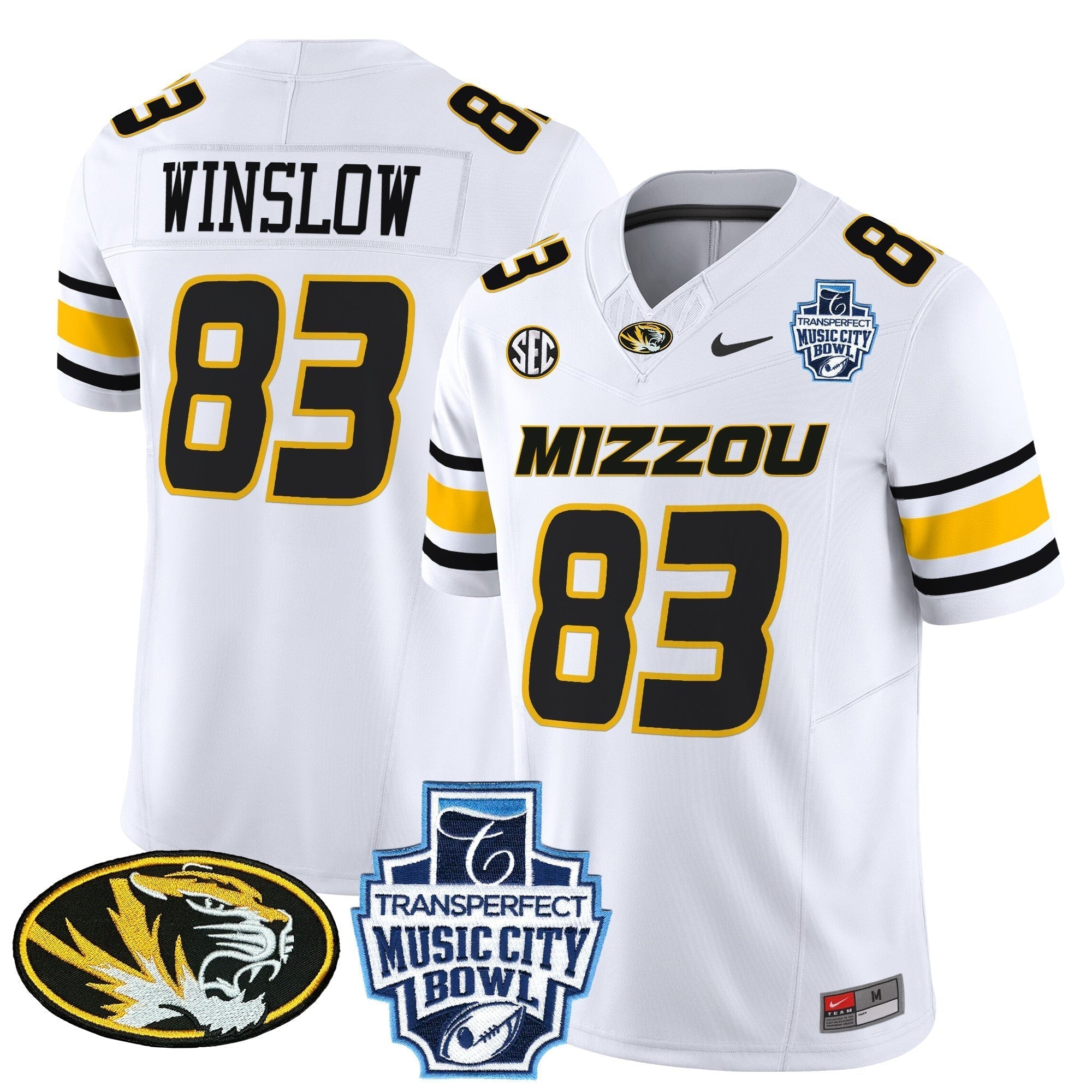 Men Missouri Tigers 2024 Music City Bowl Vapor Limited Jersey - All Stitched