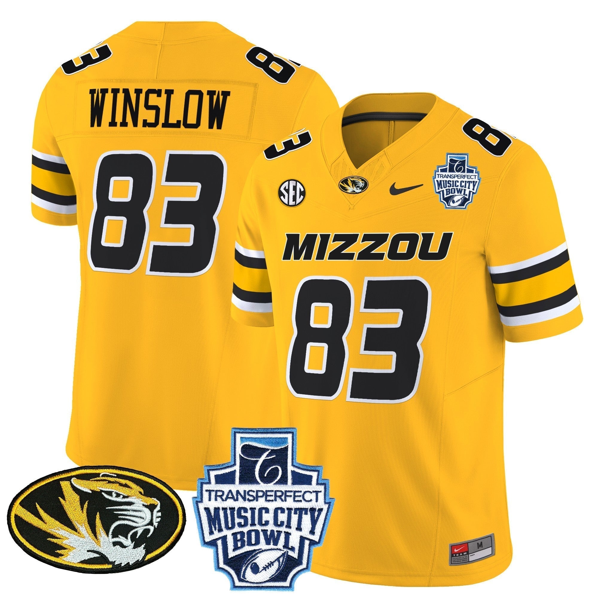 Men Missouri Tigers 2024 Music City Bowl Vapor Limited Jersey - All Stitched
