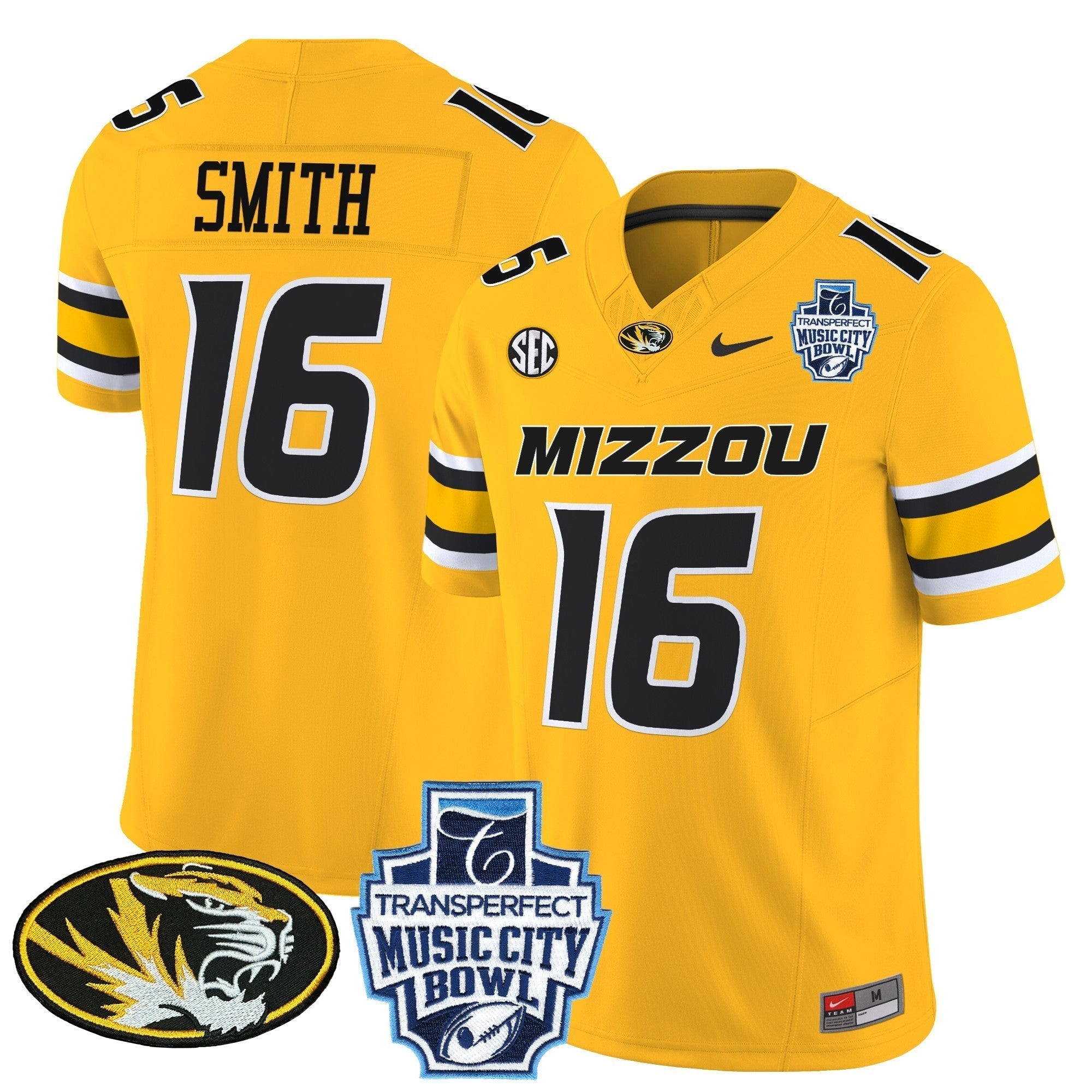 Men Missouri Tigers 2024 Music City Bowl Vapor Limited Jersey - All Stitched