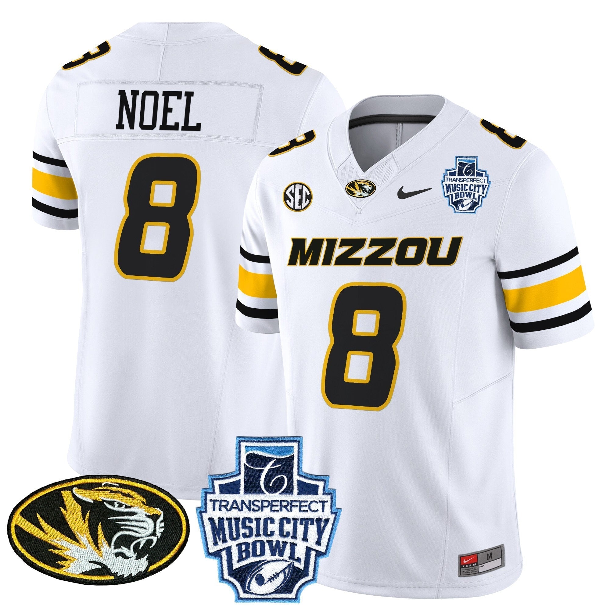 Men Missouri Tigers 2024 Music City Bowl Vapor Limited Jersey - All Stitched