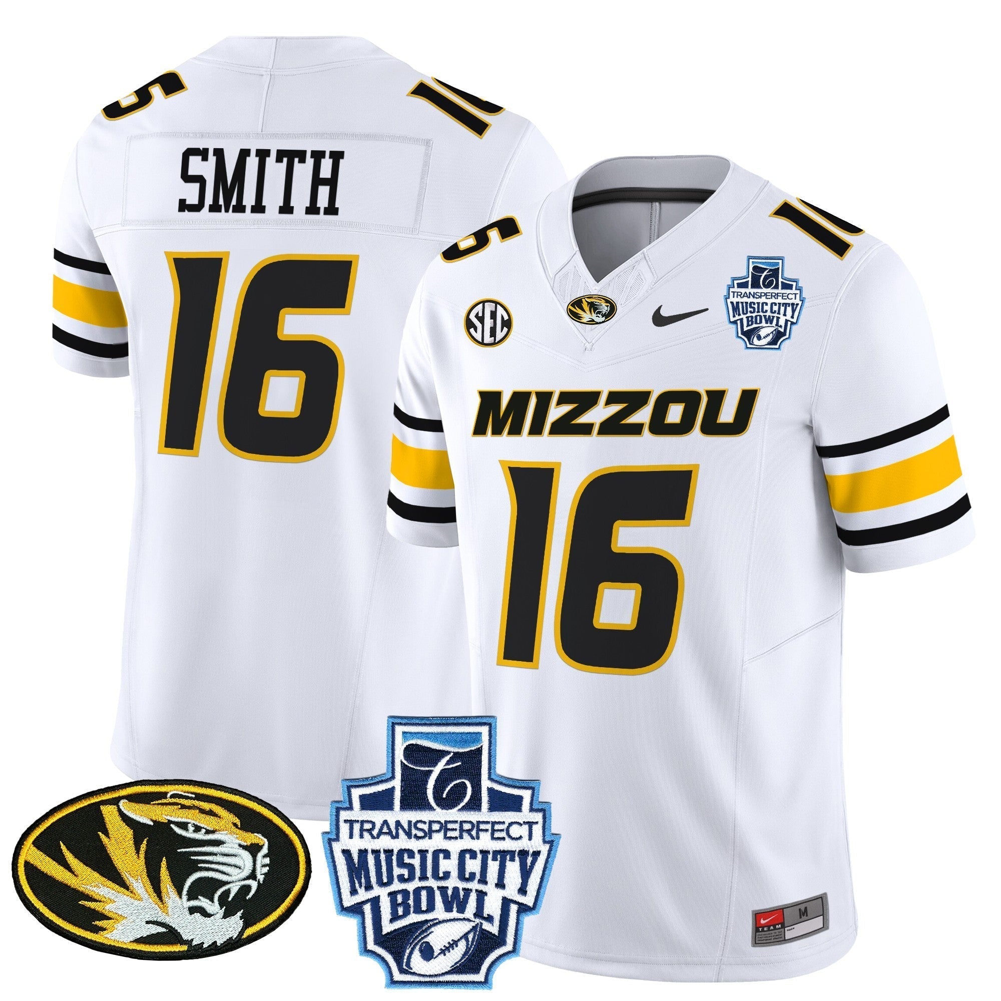 Men Missouri Tigers 2024 Music City Bowl Vapor Limited Jersey - All Stitched