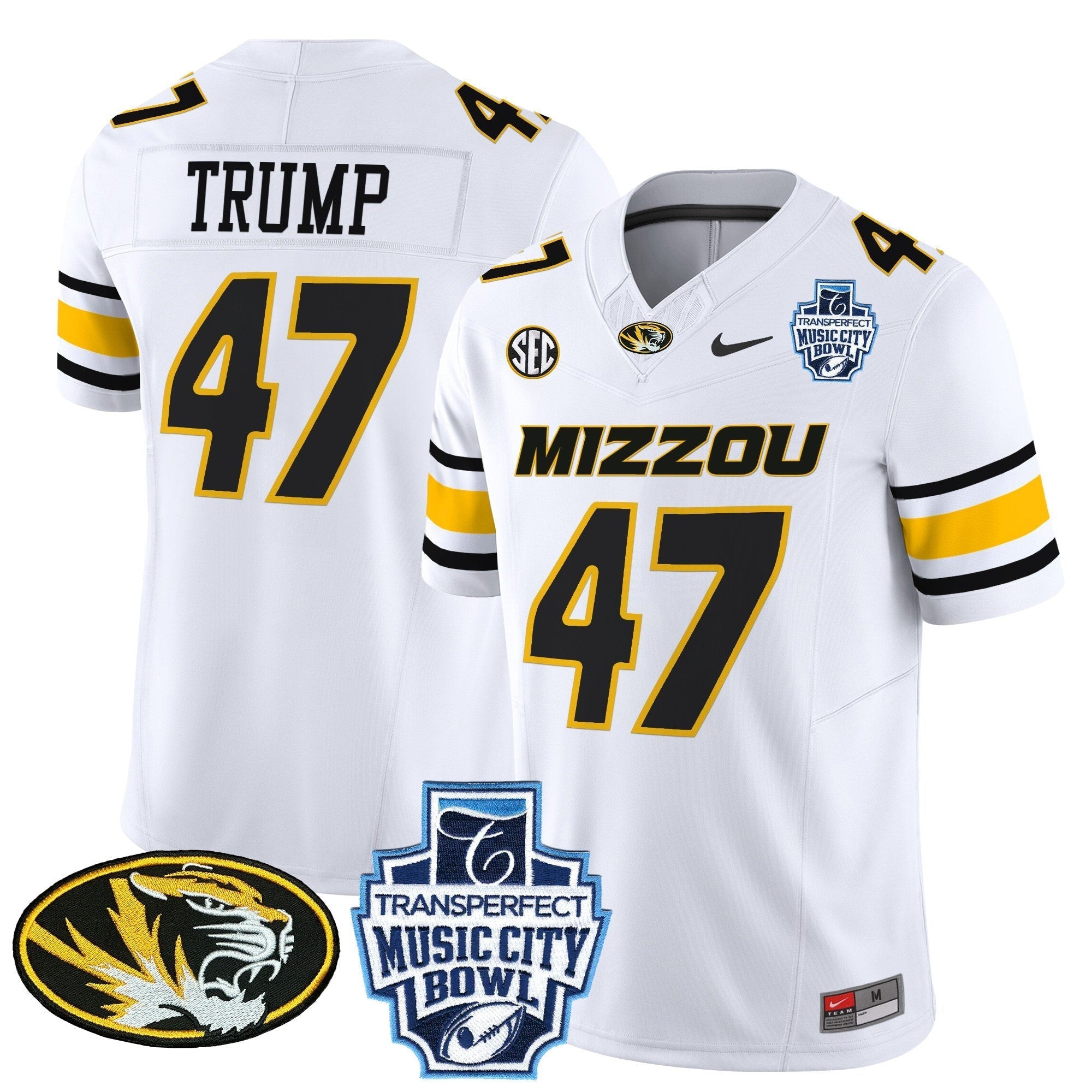 Men Missouri Tigers 2024 Music City Bowl Vapor Limited Jersey - All Stitched