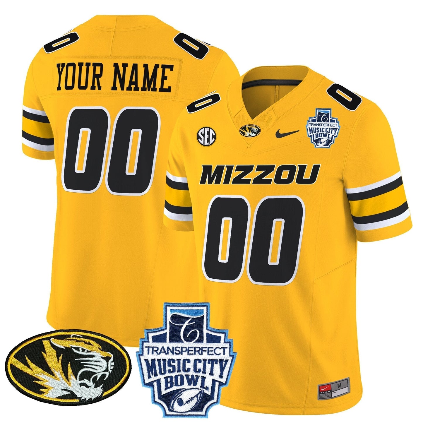 Custom Missouri Tigers 2024 Music City Bowl Vapor Limited Jersey - All Stitched