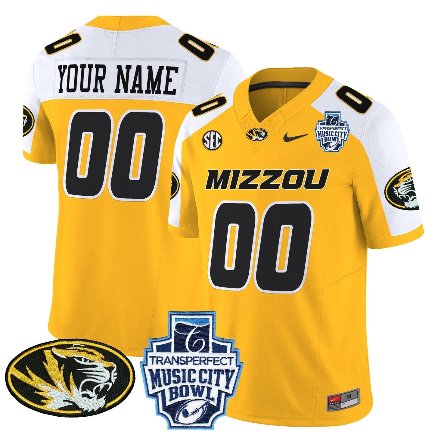 Custom Missouri Tigers 2024 Music City Bowl Vapor Limited Jersey - All Stitched