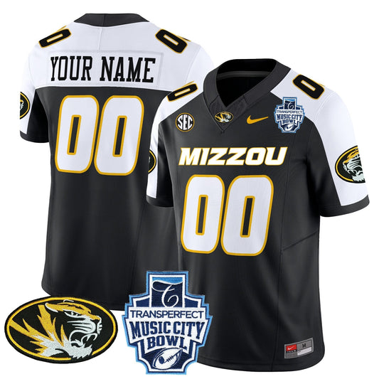 Custom Missouri Tigers 2024 Music City Bowl Vapor Limited Jersey - All Stitched