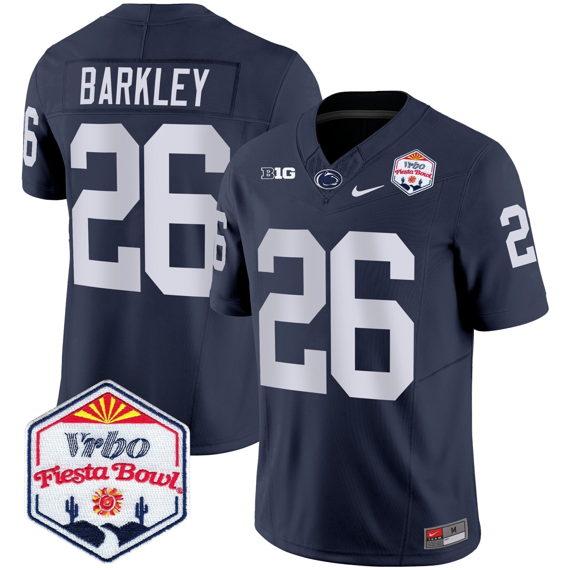 Men Penn State Nittany Lions 2024 The Fiesta Bowl Patch Vapor Limited Jersey - All Stitched
