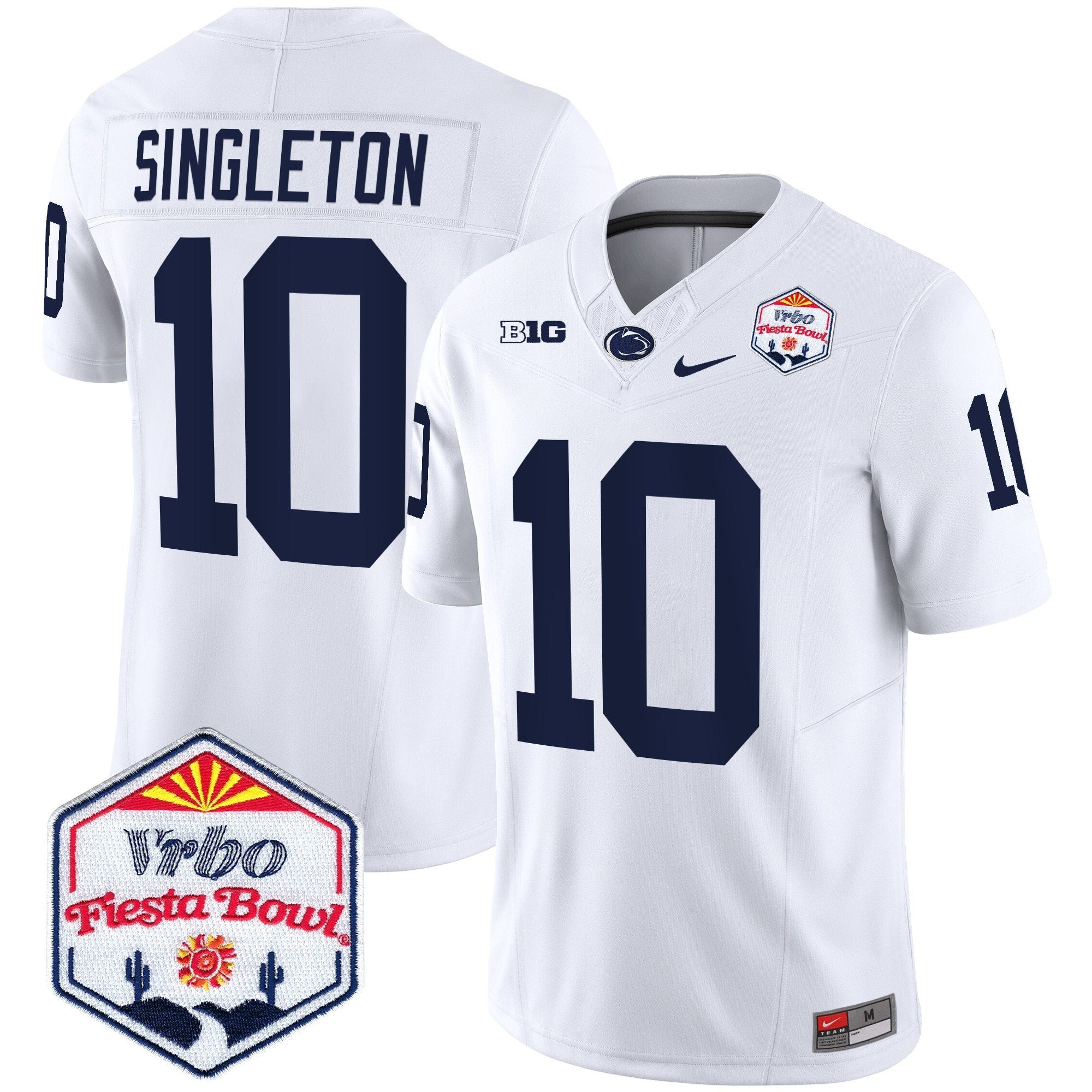 Men Penn State Nittany Lions 2024 The Fiesta Bowl Patch Vapor Limited Jersey - All Stitched