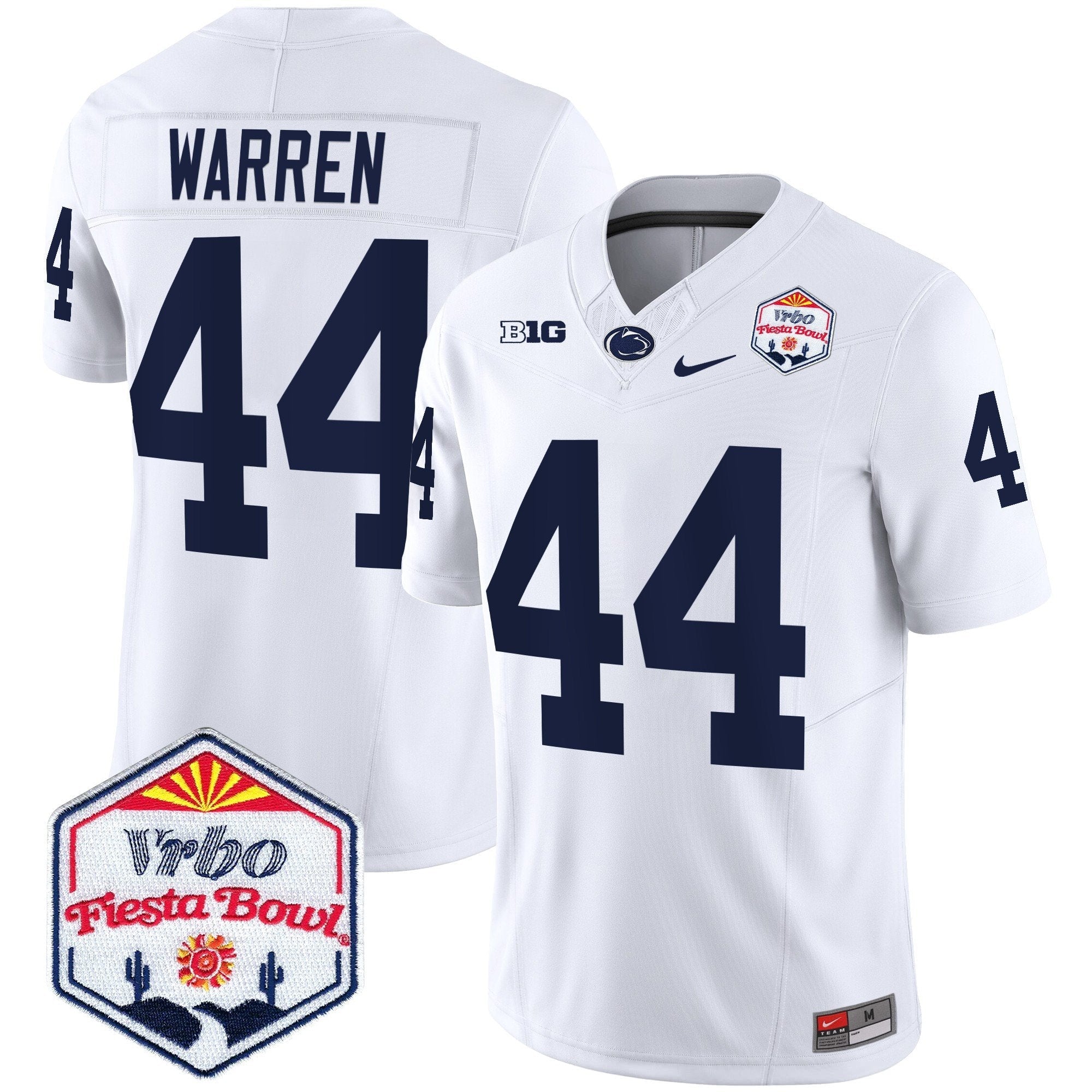 Men Penn State Nittany Lions 2024 The Fiesta Bowl Patch Vapor Limited Jersey - All Stitched