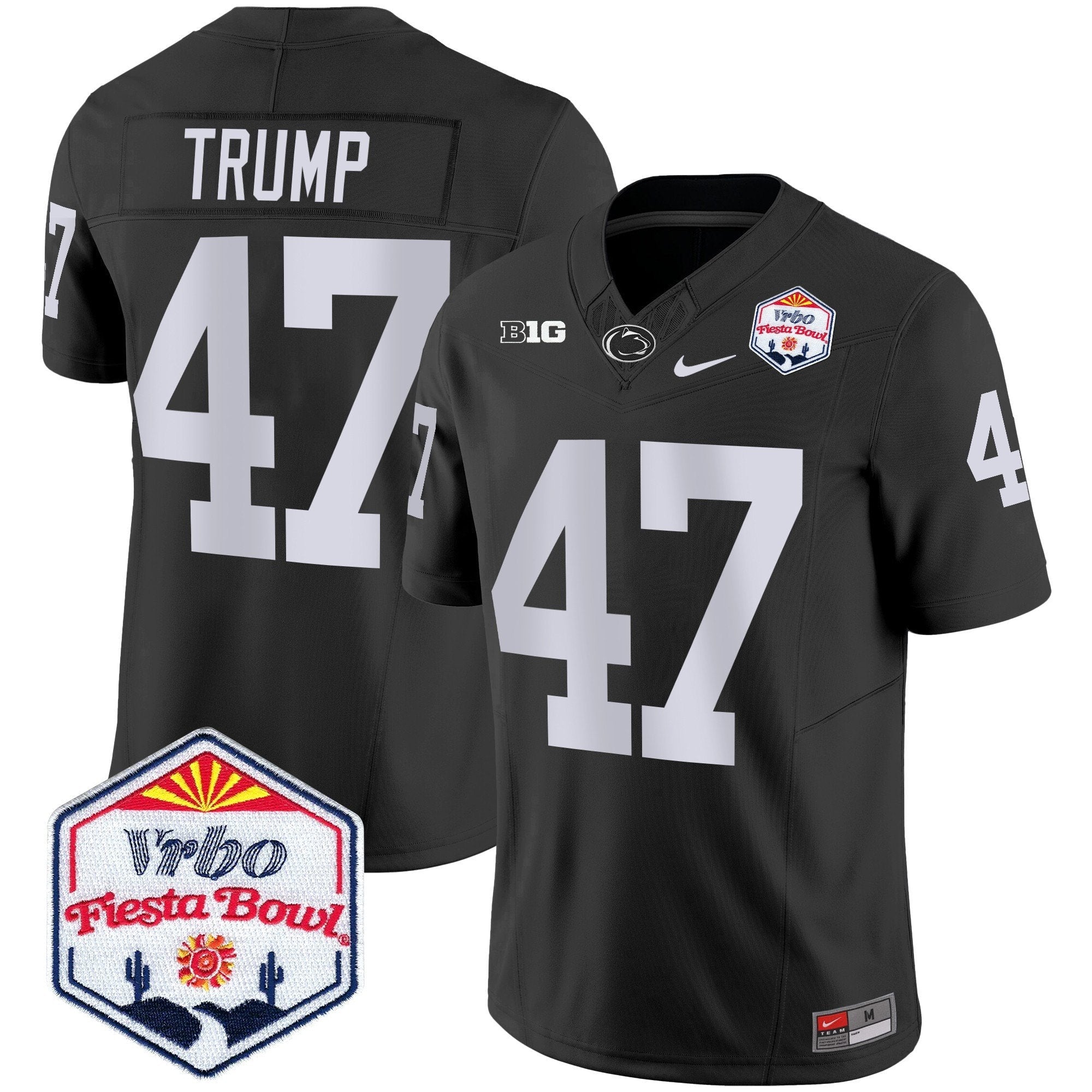 Men Penn State Nittany Lions 2024 The Fiesta Bowl Patch Vapor Limited Jersey - All Stitched