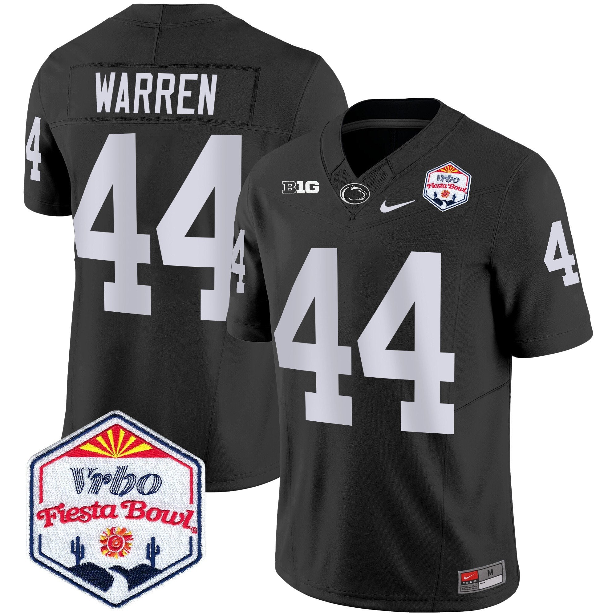 Men Penn State Nittany Lions 2024 The Fiesta Bowl Patch Vapor Limited Jersey - All Stitched