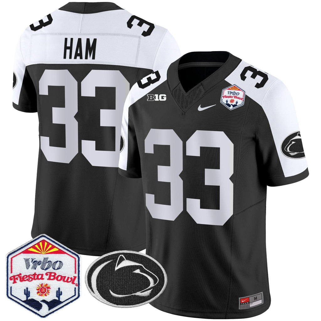 Men Penn State Nittany Lions 2024 The Fiesta Bowl Patch Vapor Limited Jersey - All Stitched