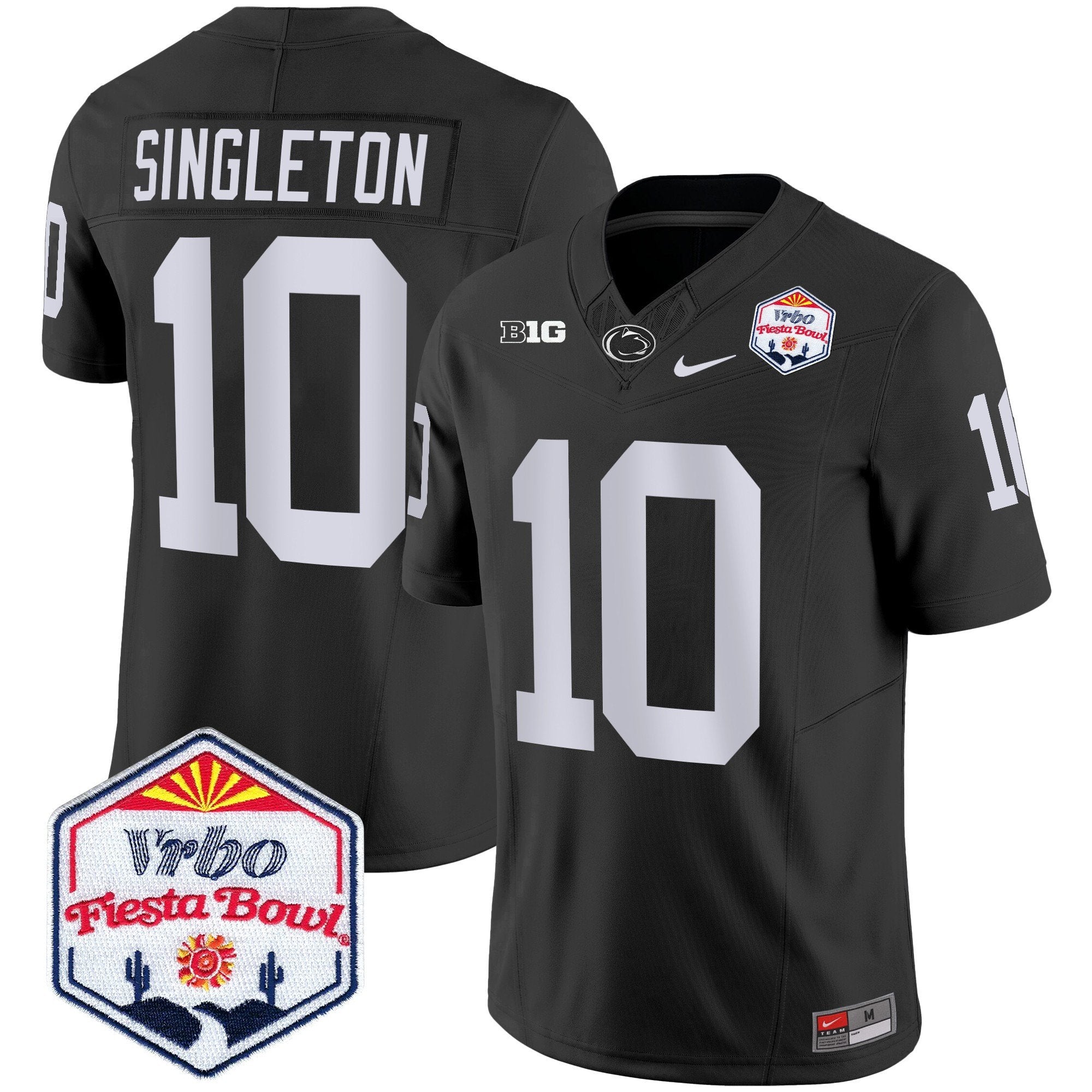 Men Penn State Nittany Lions 2024 The Fiesta Bowl Patch Vapor Limited Jersey - All Stitched