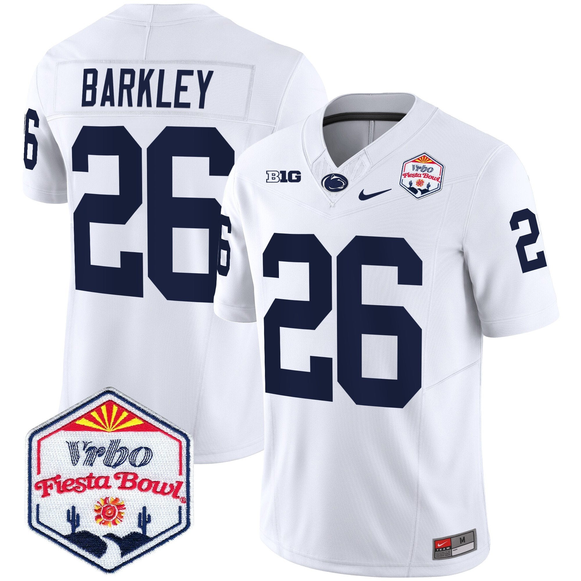 Men Penn State Nittany Lions 2024 The Fiesta Bowl Patch Vapor Limited Jersey - All Stitched