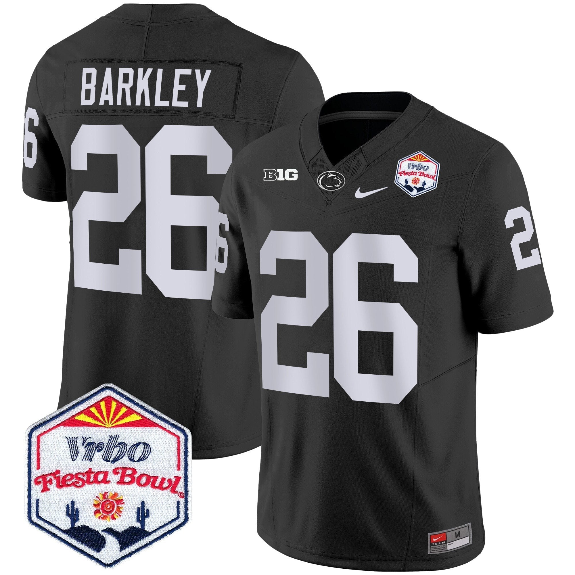 Men Penn State Nittany Lions 2024 The Fiesta Bowl Patch Vapor Limited Jersey - All Stitched