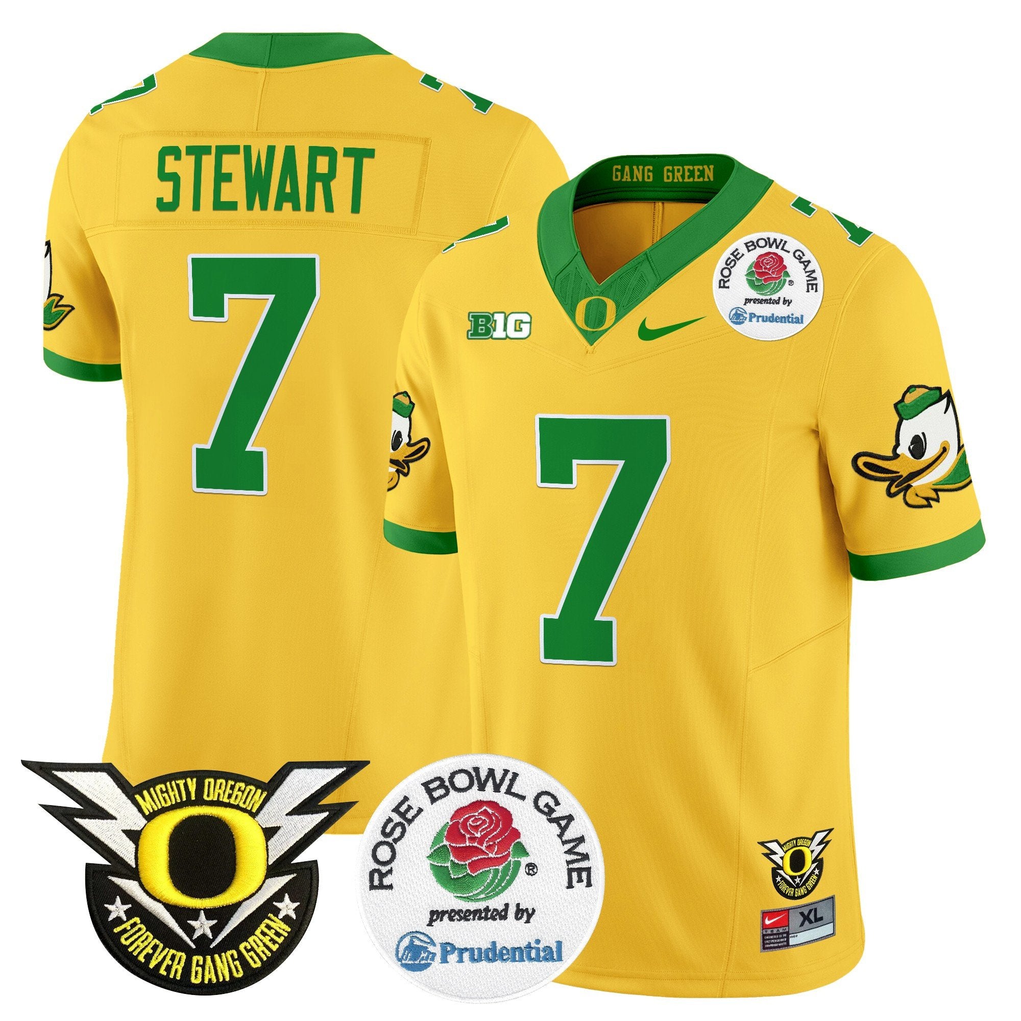 Men Oregon Ducks 2024 Rose Bowl Vapor Limited Jersey - All Stitched
