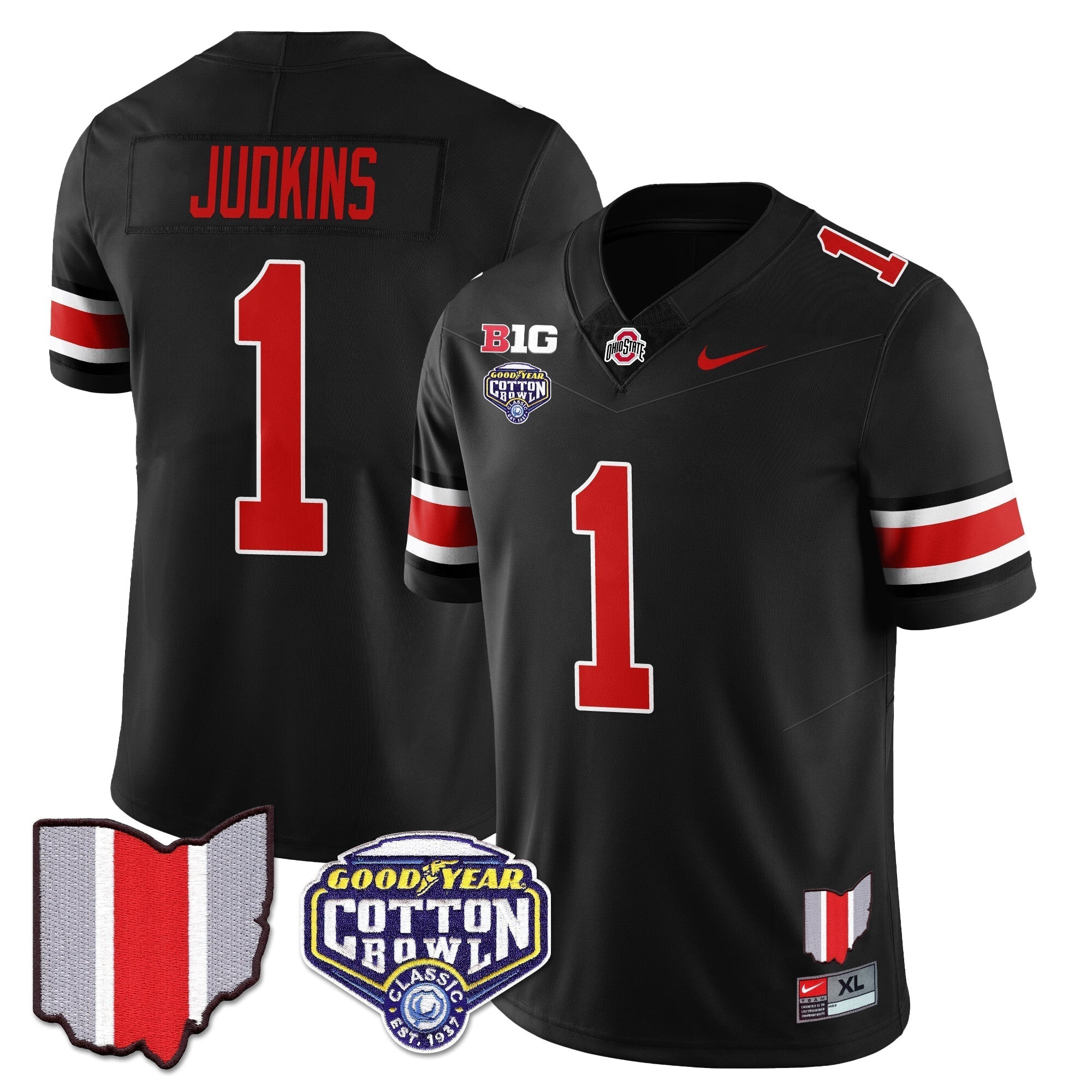 Men Ohio State Buckeyes 2024 Cotton Bowl Classic Jersey - All Stitched
