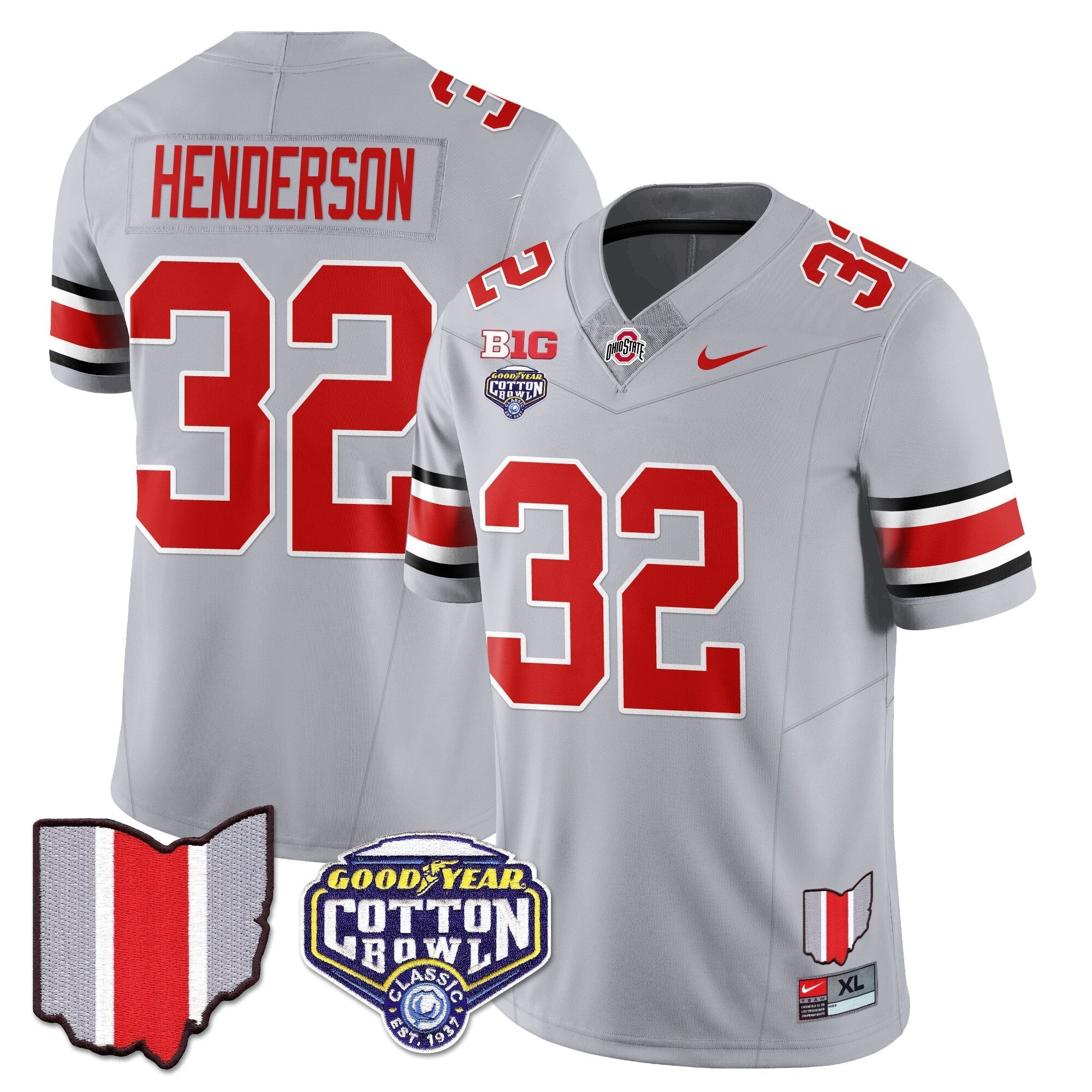 Men Ohio State Buckeyes 2024 Cotton Bowl Classic Jersey - All Stitched