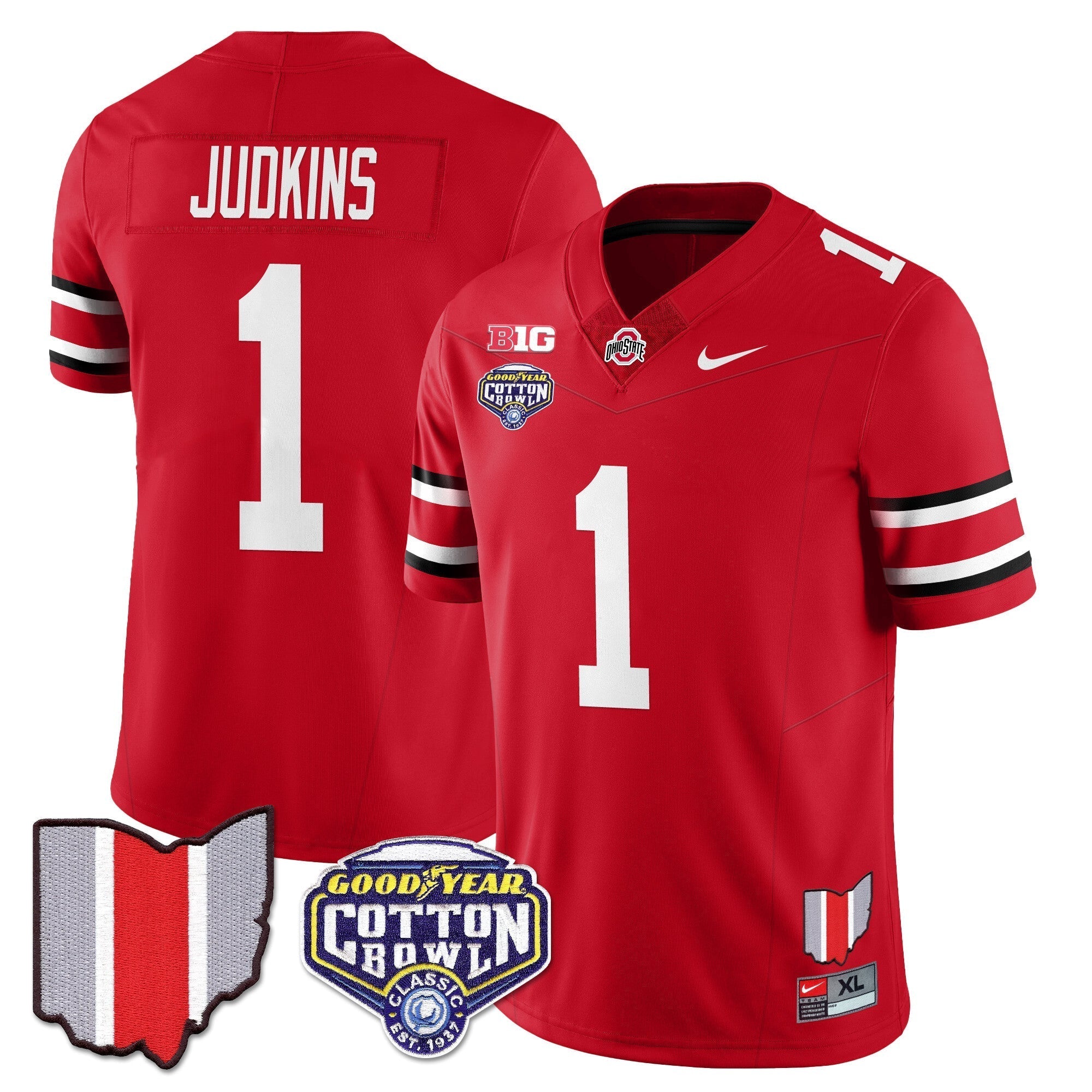 Men Ohio State Buckeyes 2024 Cotton Bowl Classic Jersey - All Stitched