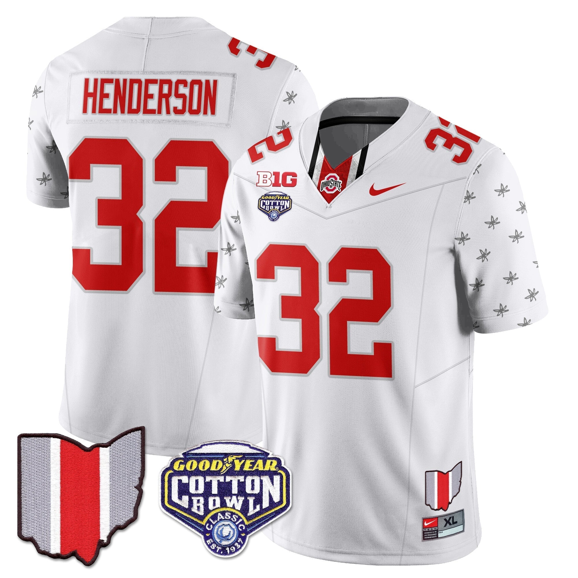 Men Ohio State Buckeyes 2024 Cotton Bowl Classic Jersey - All Stitched