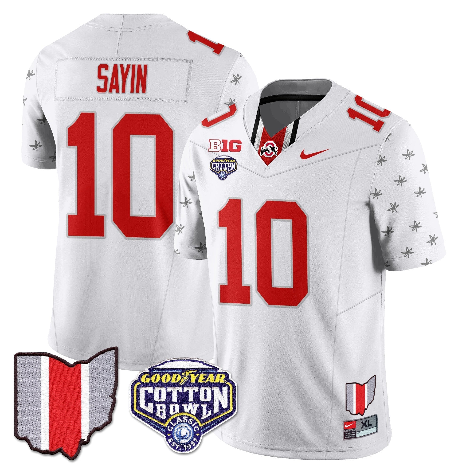 Men Ohio State Buckeyes 2024 Cotton Bowl Classic Jersey - All Stitched