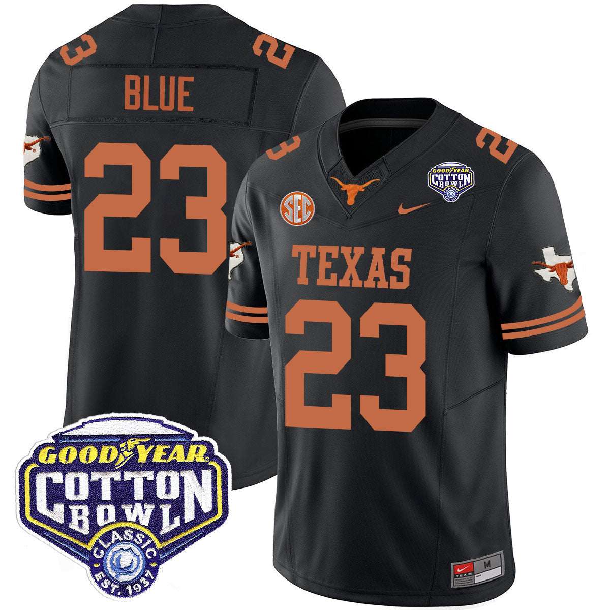 Men Texas Longhorns 2024 Cotton Bowl Classic Jersey - All Stitched