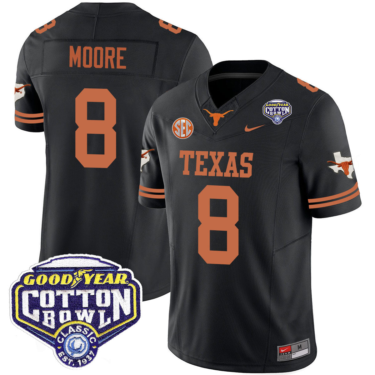 Men Texas Longhorns 2024 Cotton Bowl Classic Jersey - All Stitched