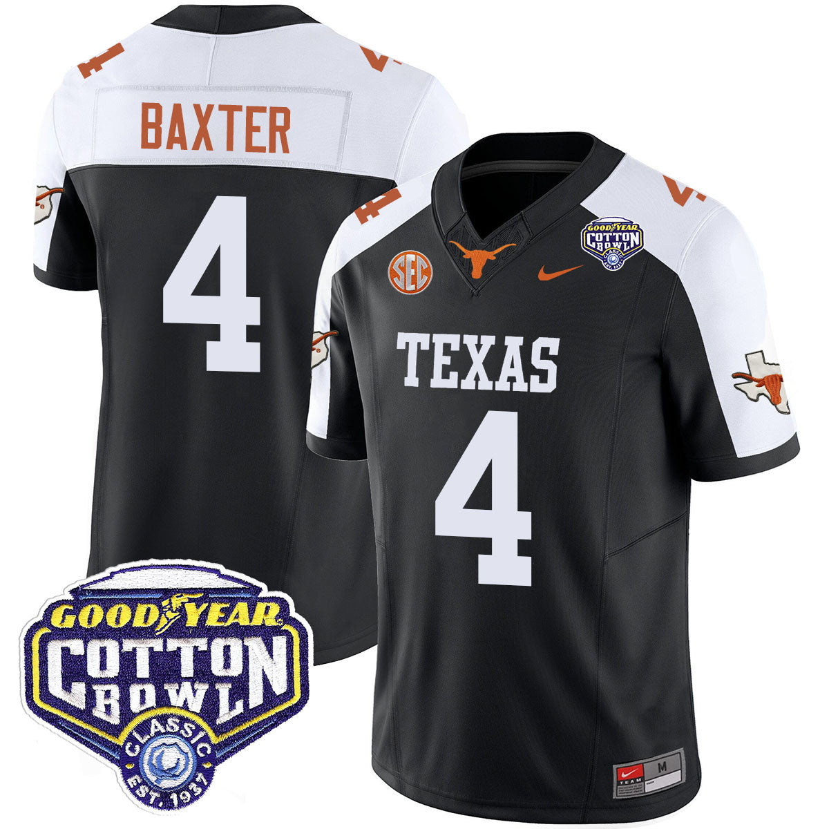 Men Texas Longhorns 2024 Cotton Bowl Classic Jersey - All Stitched