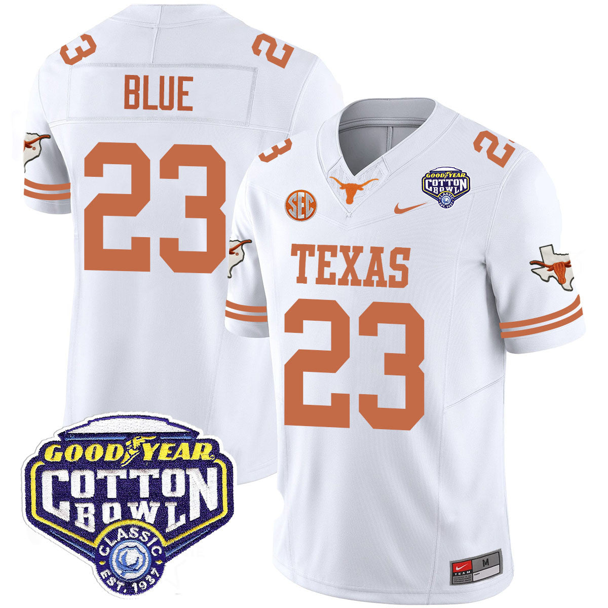 Men Texas Longhorns 2024 Cotton Bowl Classic Jersey - All Stitched