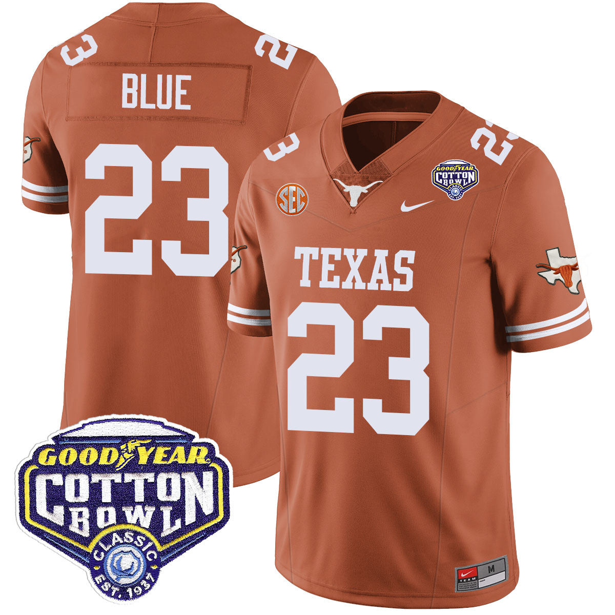 Men Texas Longhorns 2024 Cotton Bowl Classic Jersey - All Stitched