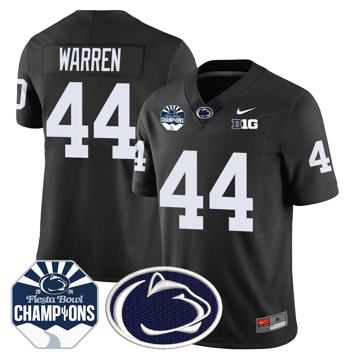 Men Penn State Nittany Lions 2024 Fiesta Bowl Champions Jersey - All Stitched