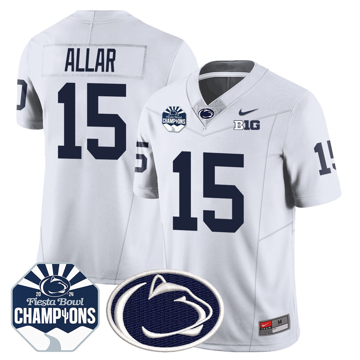 Men Penn State Nittany Lions 2024 Fiesta Bowl Champions Jersey - All Stitched