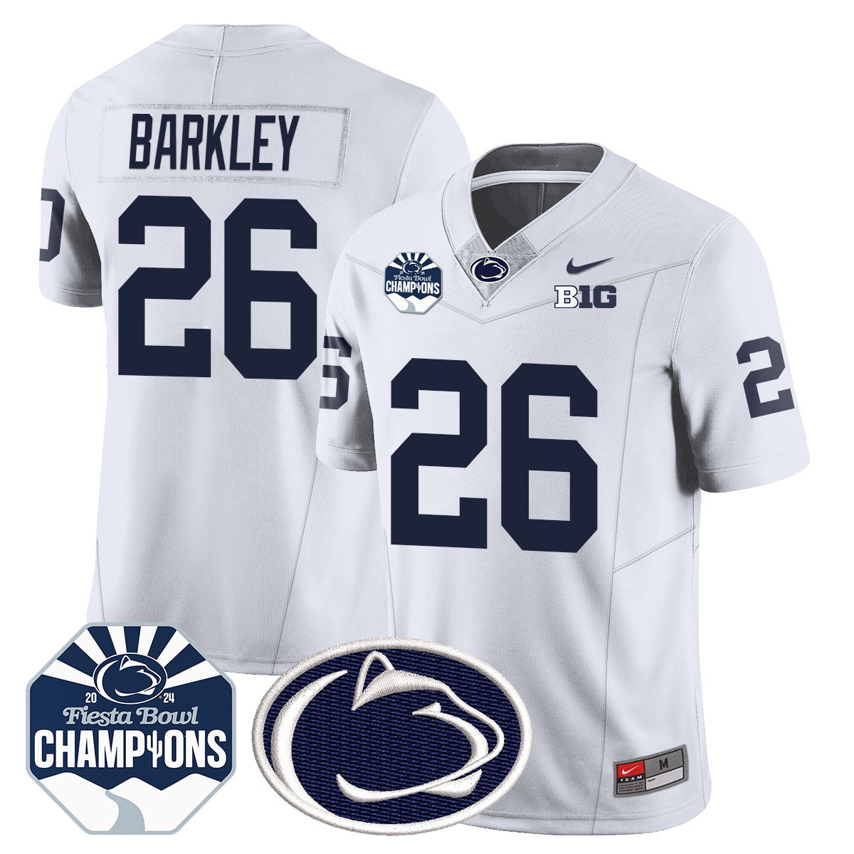 Men Penn State Nittany Lions 2024 Fiesta Bowl Champions Jersey - All Stitched